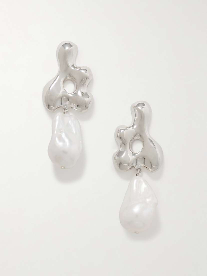 AGMES + Simone Bodmer-turner Recycled Sterling Silver Pearl Earrings