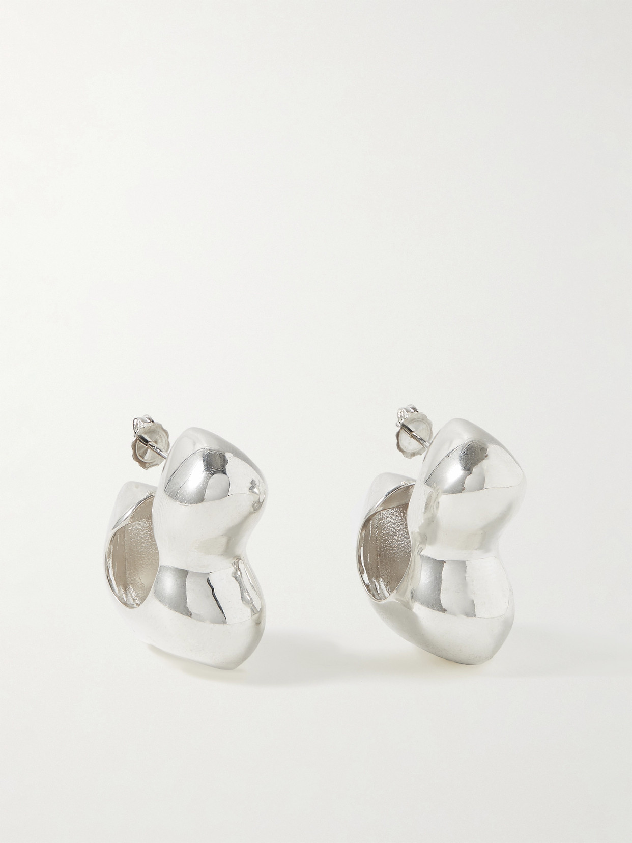 Agmes + Simone Bodmer-turner Bubble Recycled Sterling Silver Hoop Earrings