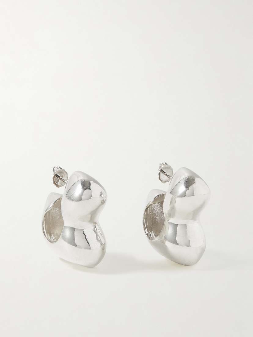AGMES + Simone Bodmer-turner Bubble Recycled Sterling Silver Hoop Earrings