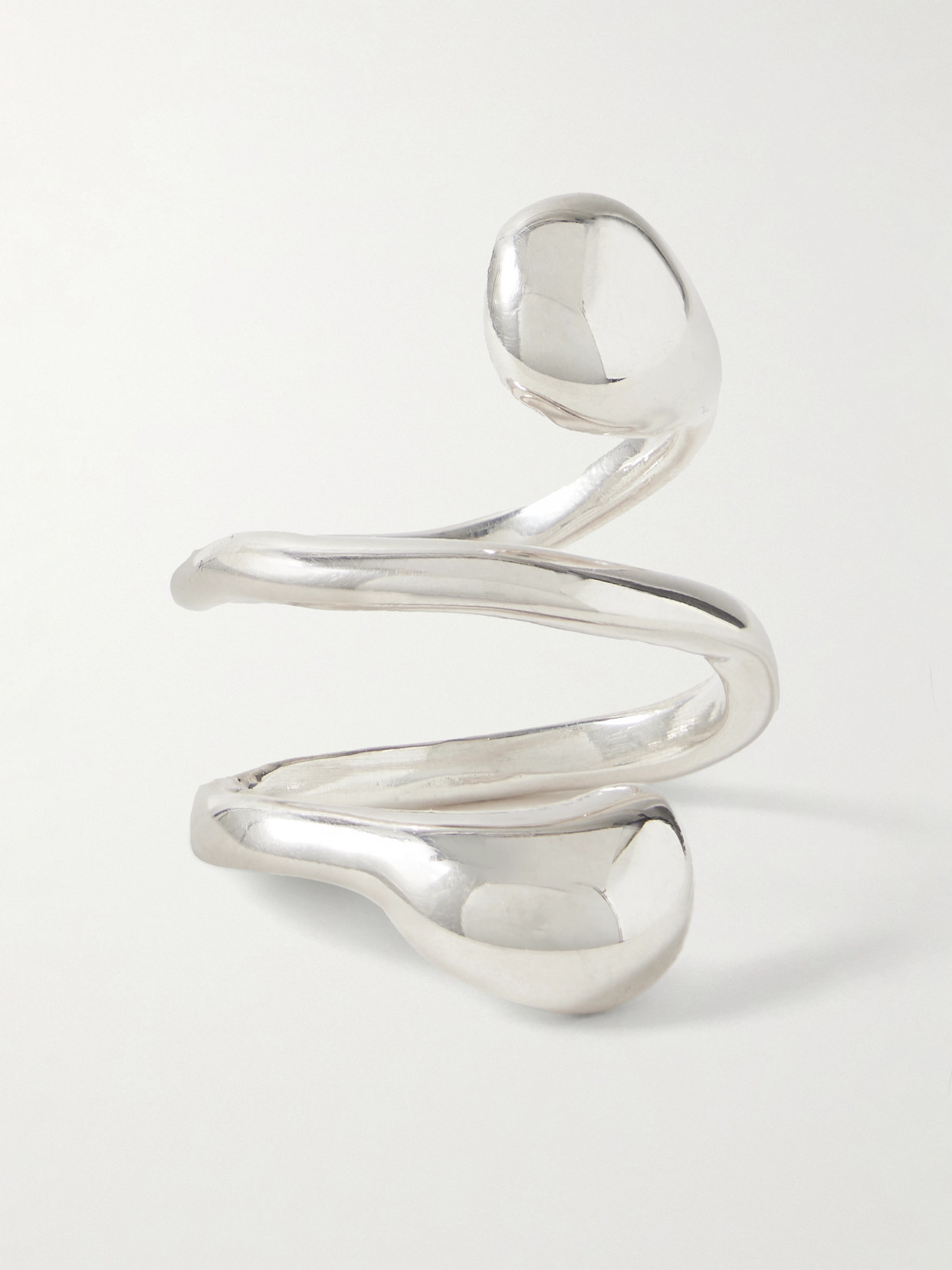 Agmes Dual Flora Recycled Silver Ring