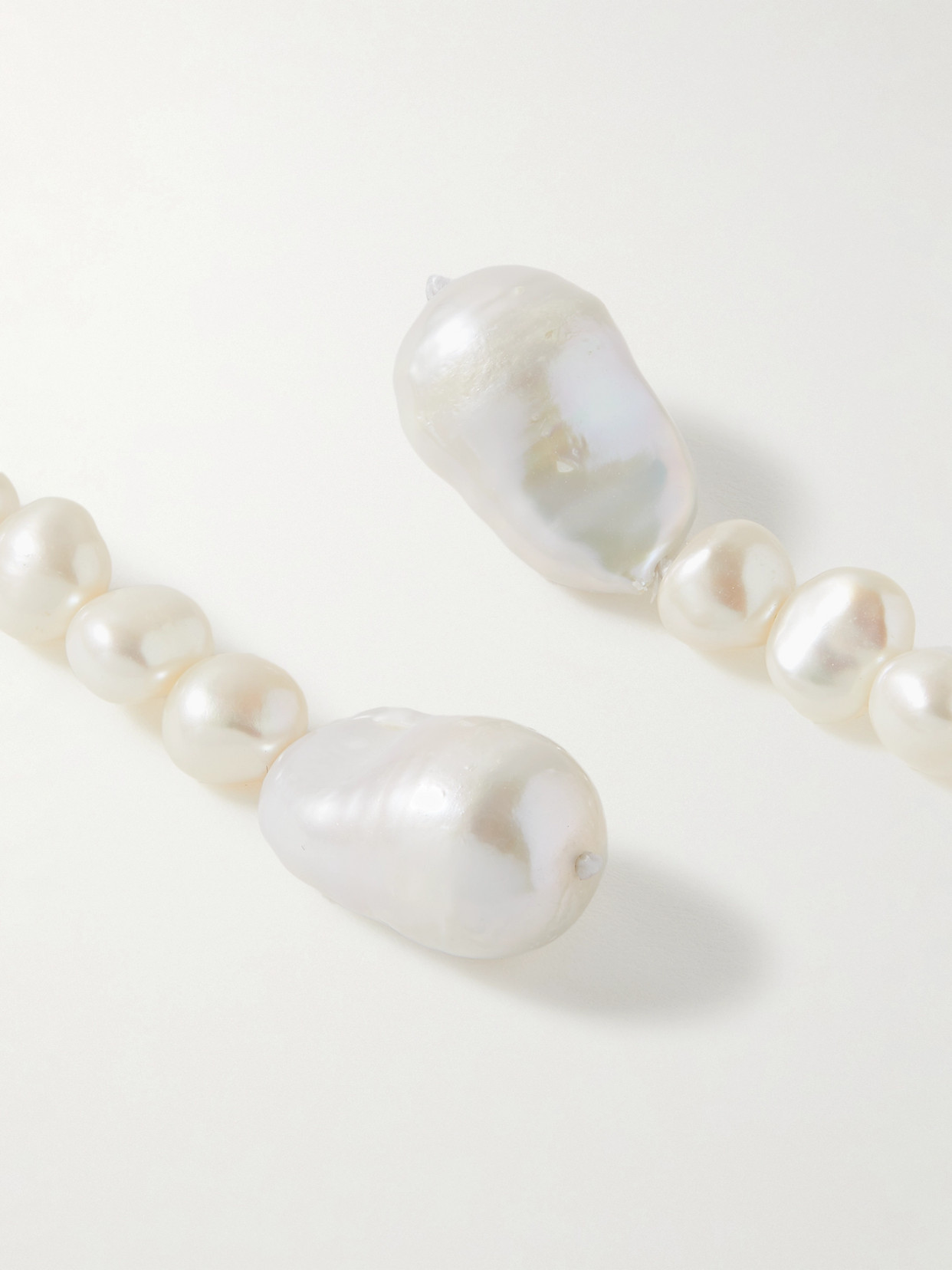 Agmes Emmanuel Recycled Silver Pearl Earrings In Silver