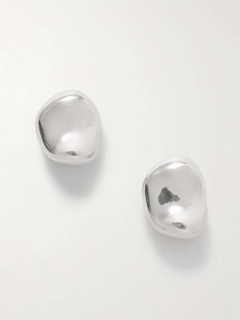 AGMES Gia Small Recycled Silver Earrings