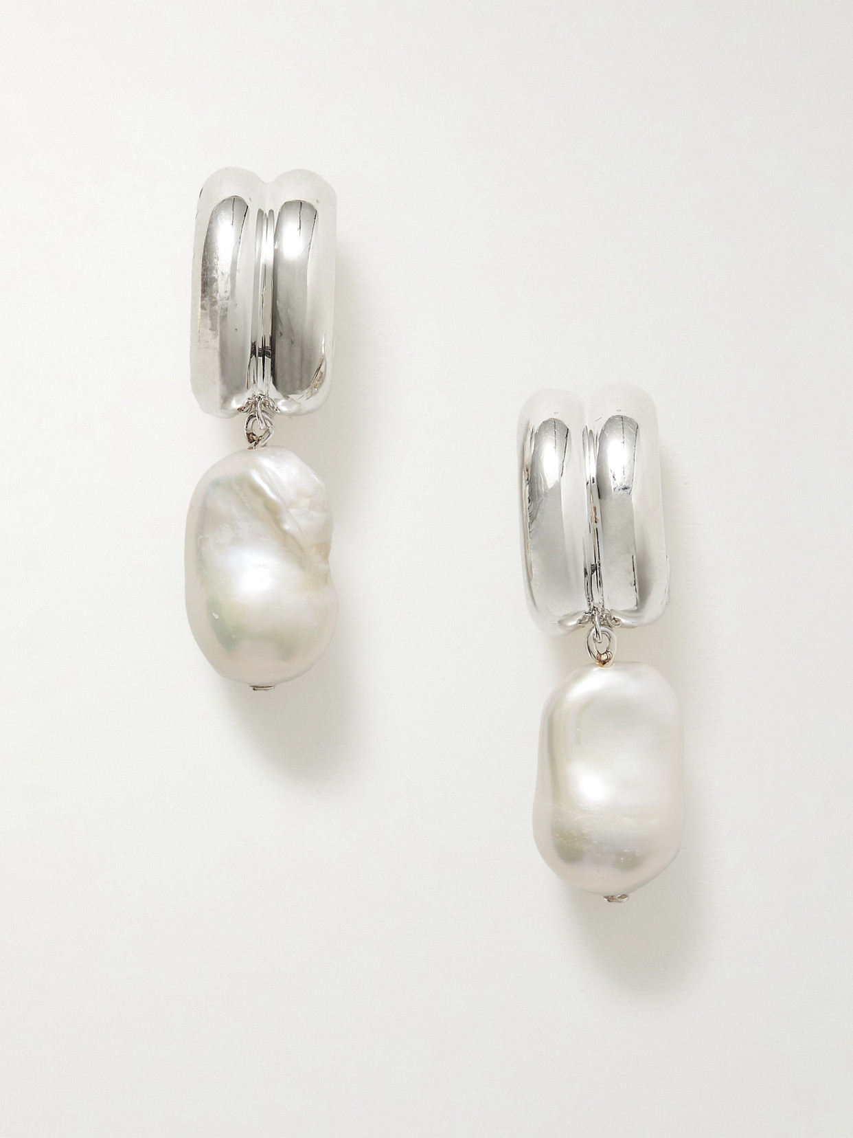 Agmes Juliette Recycled Silver Pearl Earrings