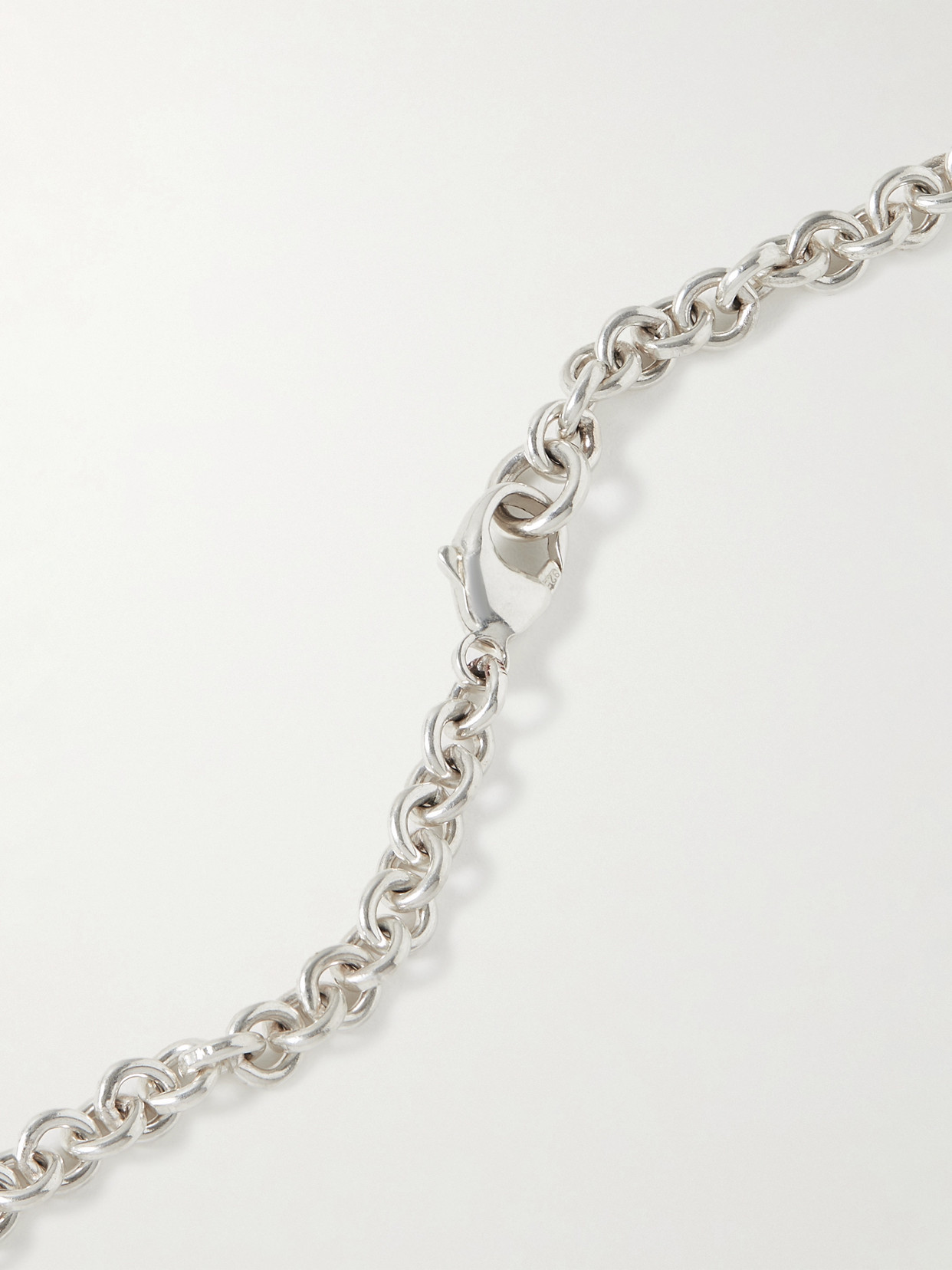 Agmes Small Sculpted Heart Recycled Sterling Silver Necklace In Silver