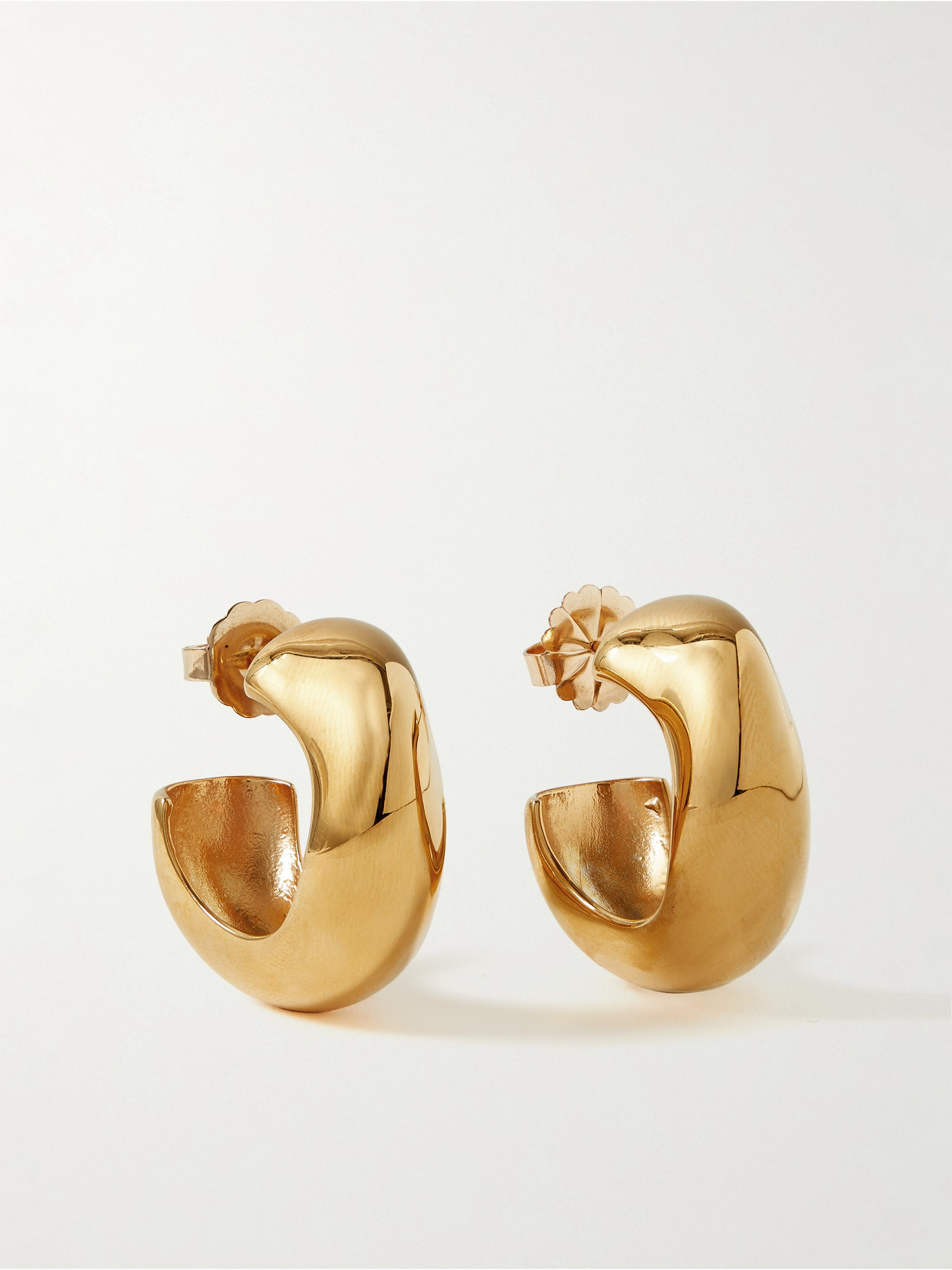 Agmes Celia Medium Gold-plated Hoop Earrings