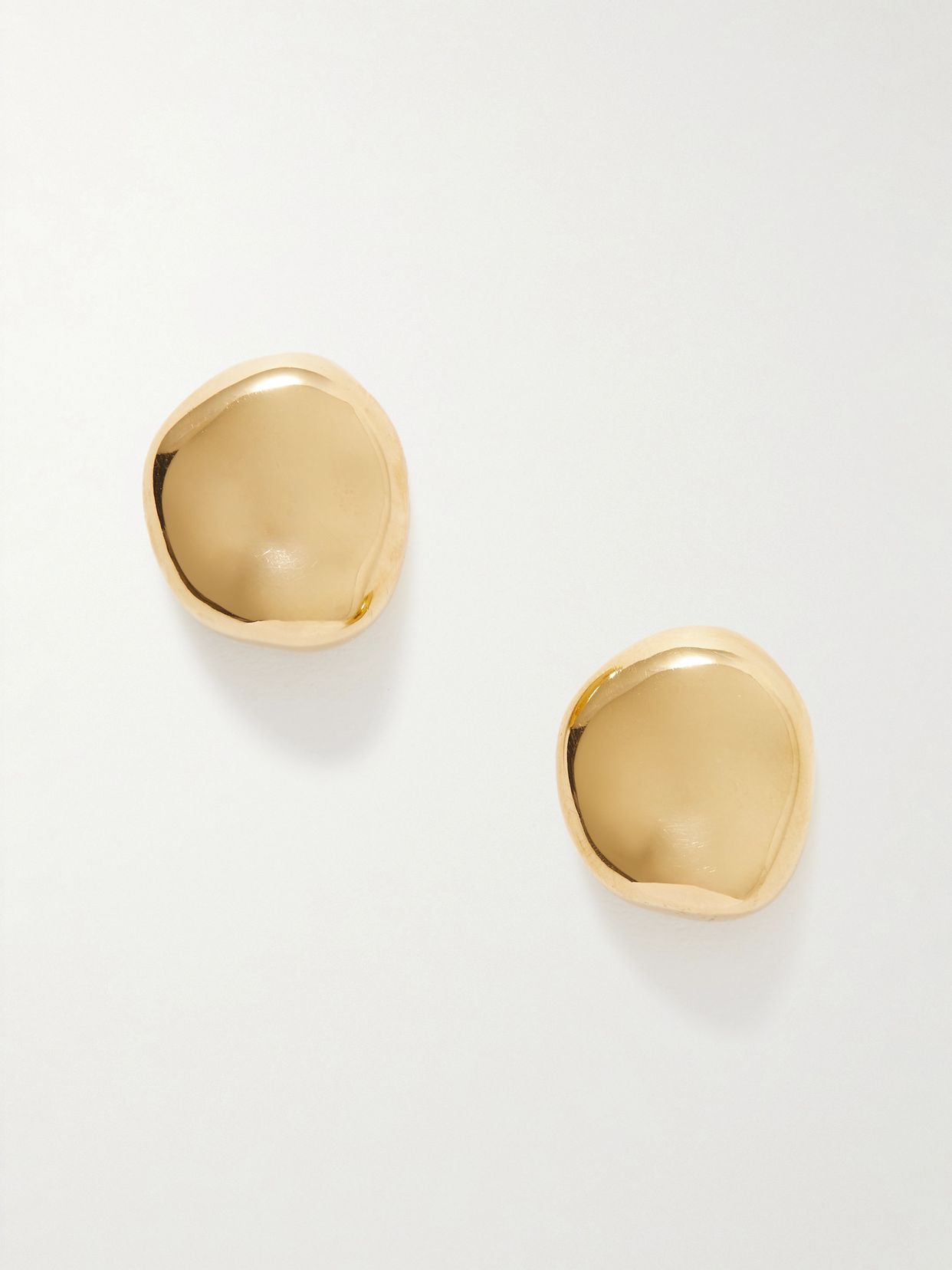 Gia small recycled gold vermeil earrings