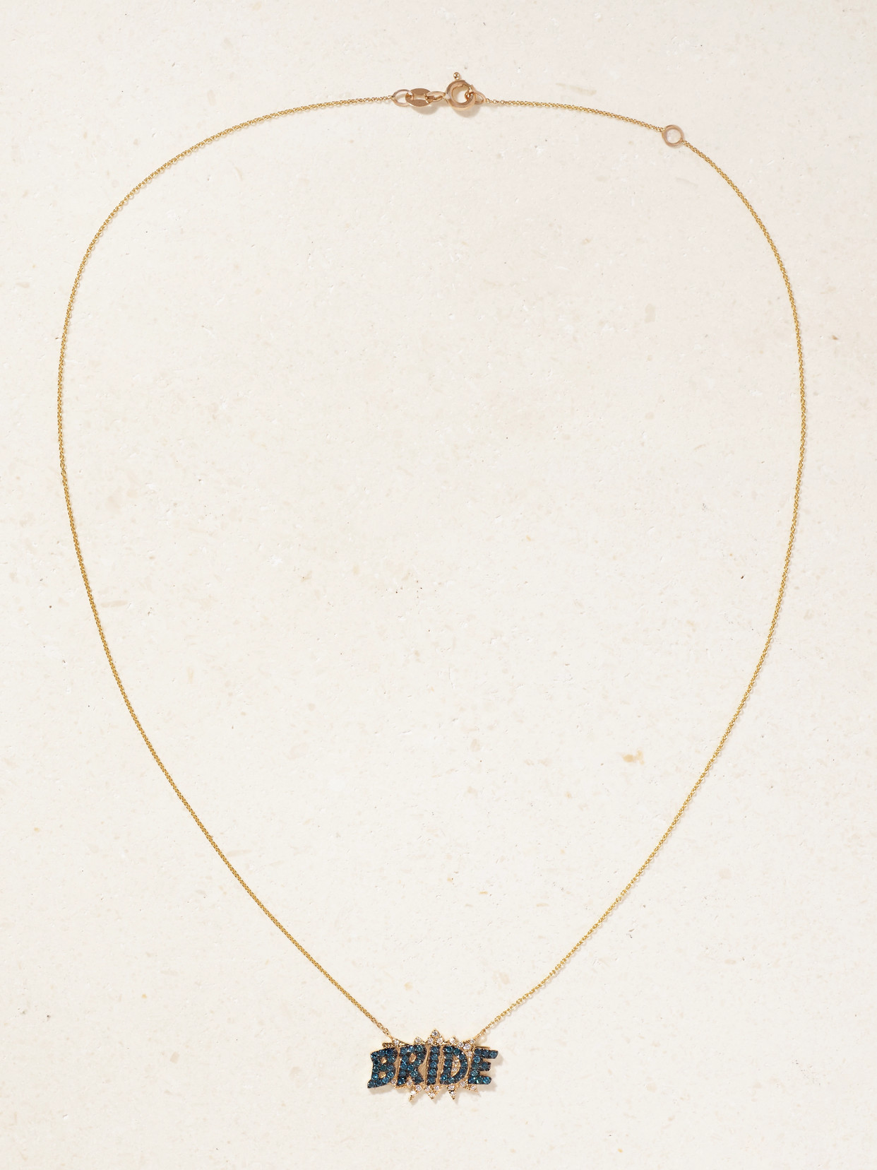 Diane Kordas Bride Pop Art 18-karat Gold And Diamond Necklace In Gold