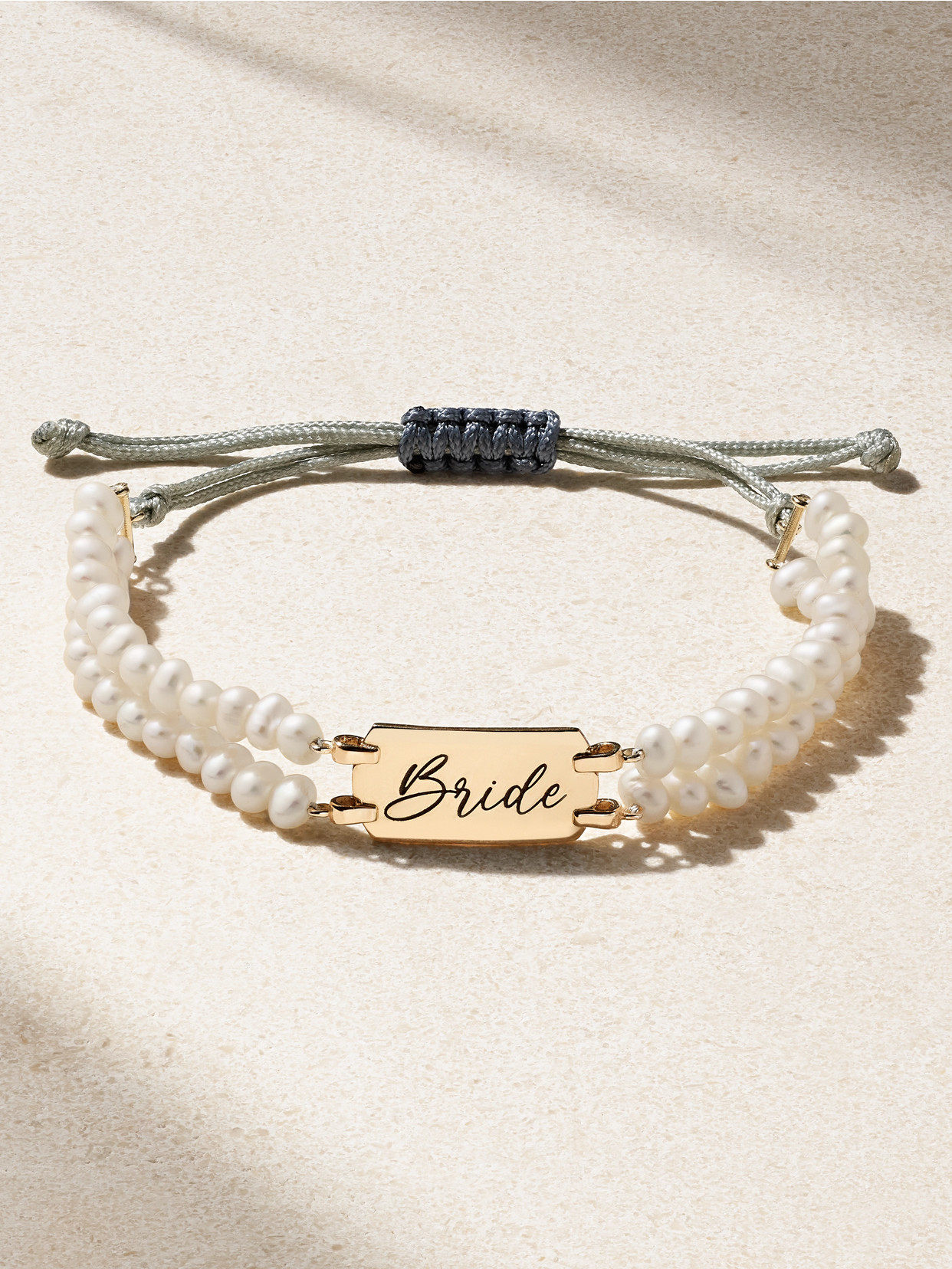 Diane Kordas Bride 14-karat Gold Pearl Bracelet