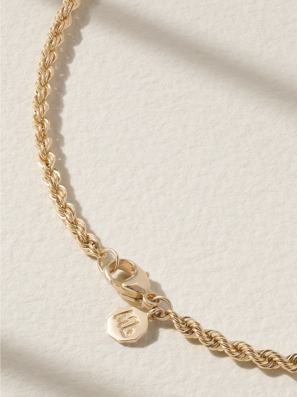 Marlo Laz 14-karat Yellow And White Gold, Emerald And Diamond Necklace In Gold
