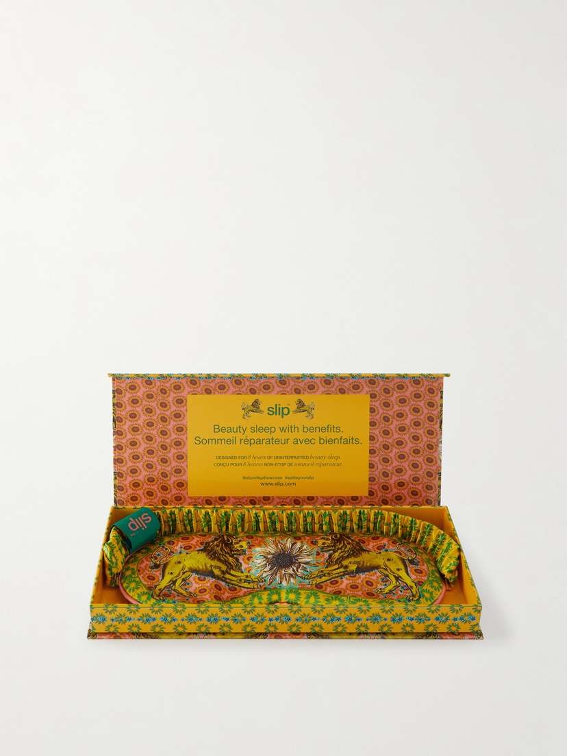 Slip Leo Printed Silk Sleep Mask