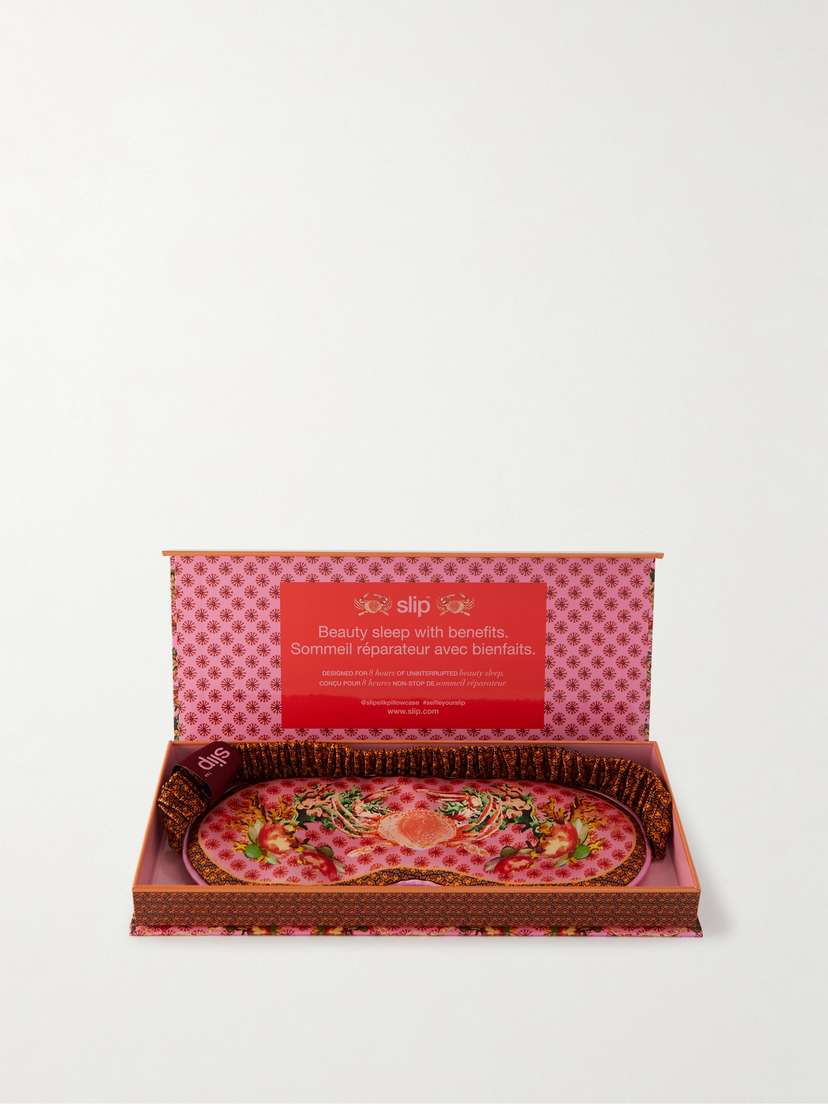 Slip Cancer Printed Silk Sleep Mask