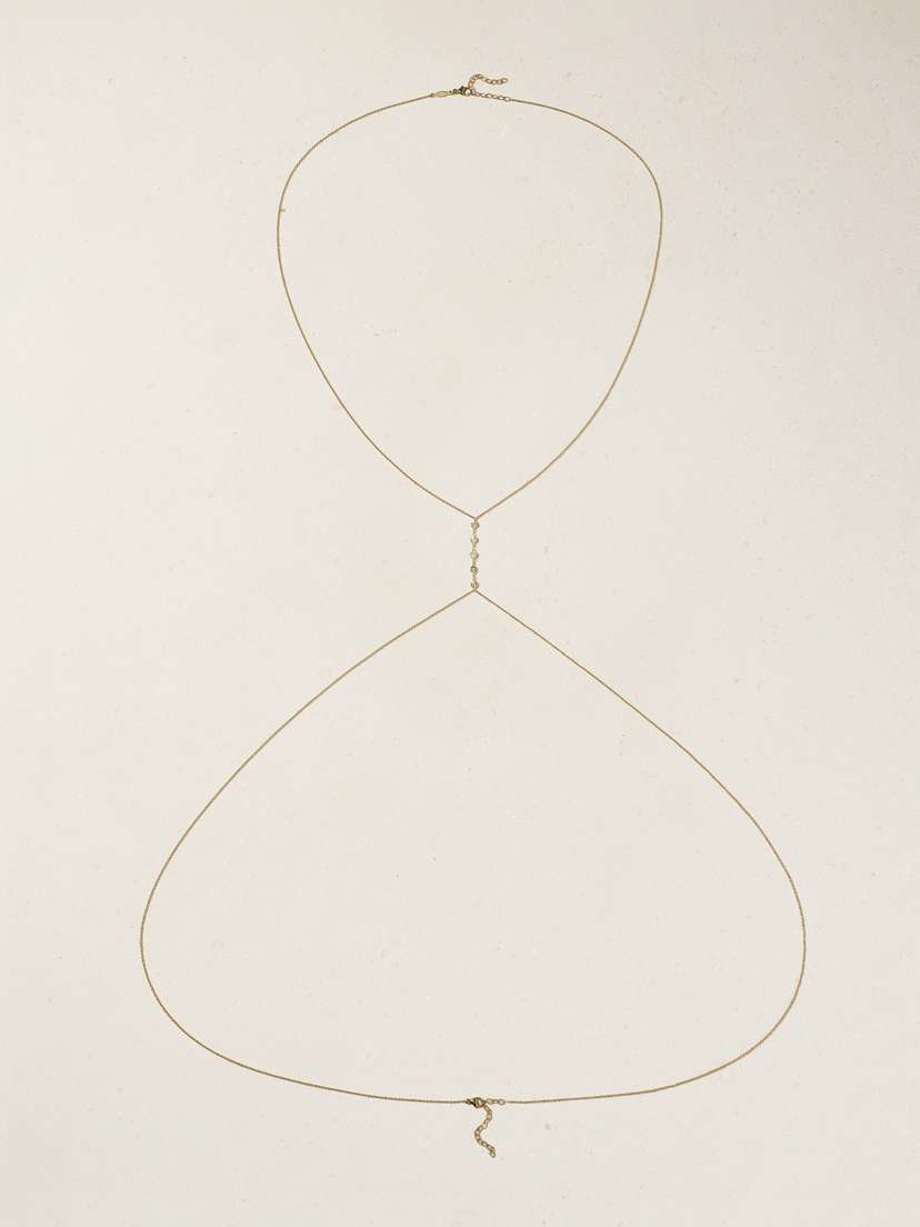 Jacquie Aiche 14-karat Gold Diamond Body Chain