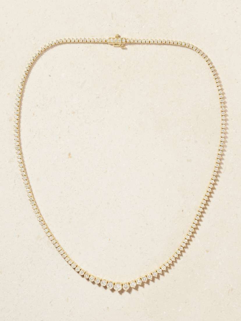 Jacquie Aiche Kate 14-karat Gold Diamond Necklace