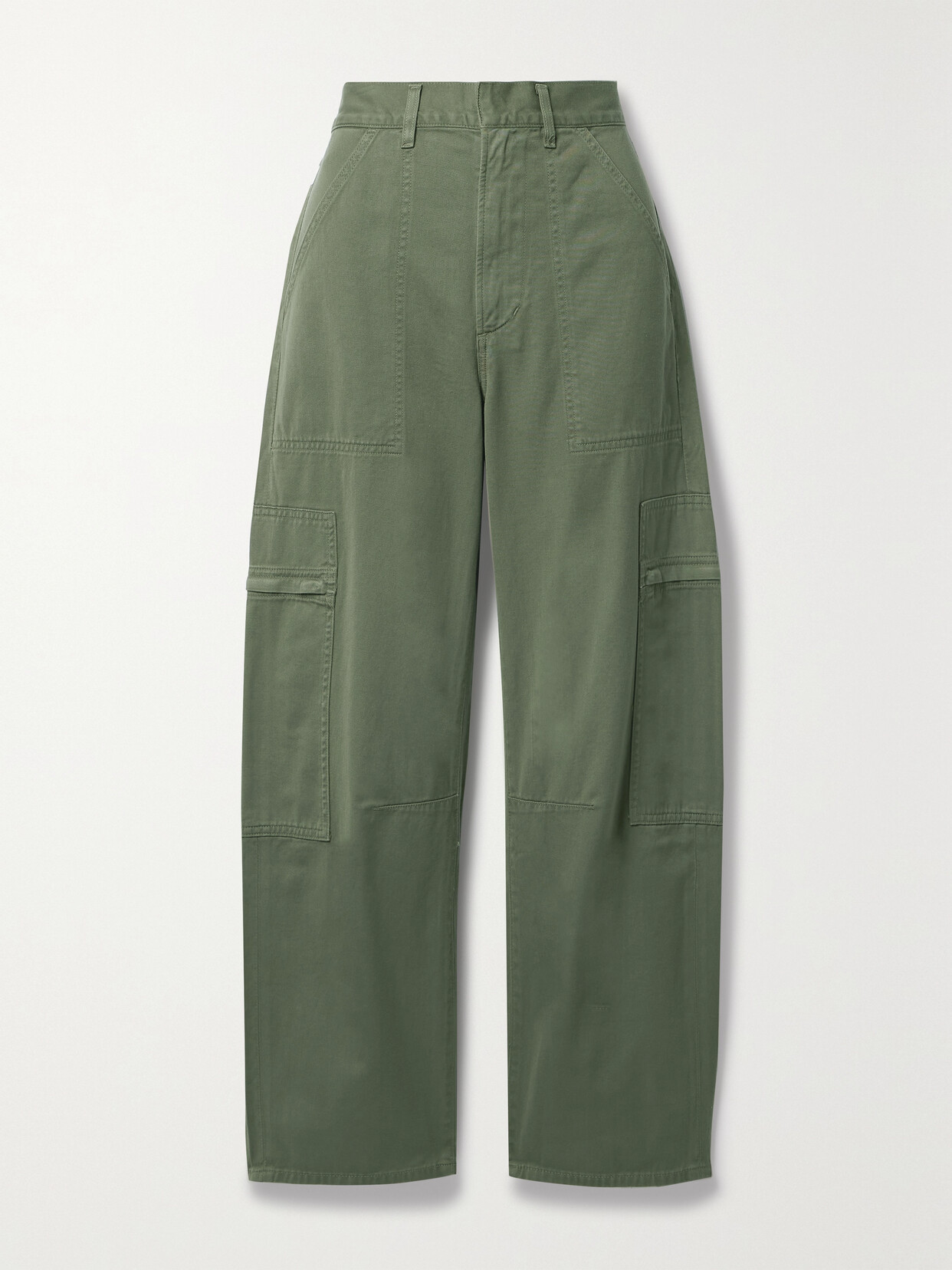 Citizens of Humanity + Net Sustain Marcelle Organic Cotton Cargo Pants - Green