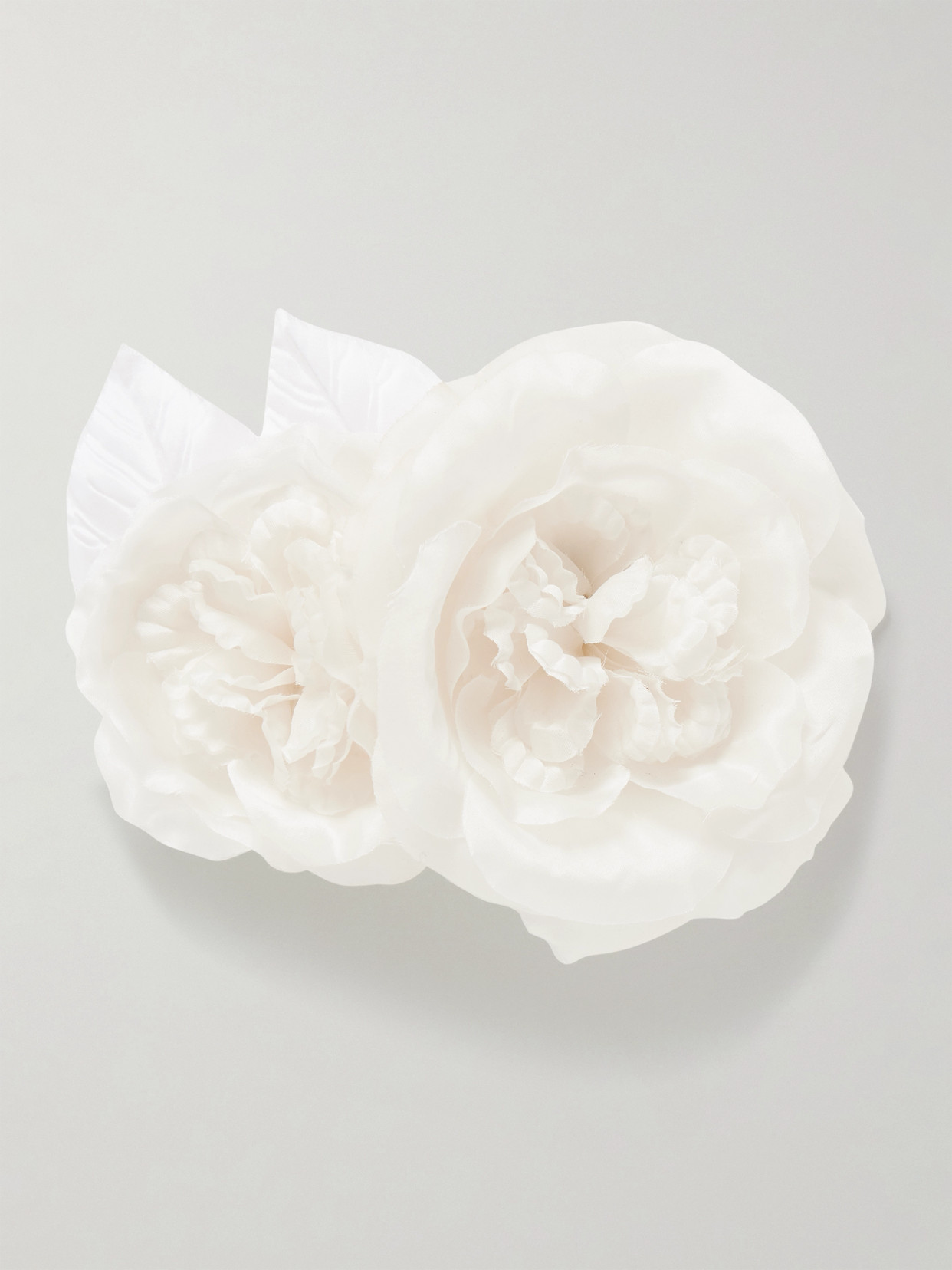 Rodarte Organza Brooch In Neutral