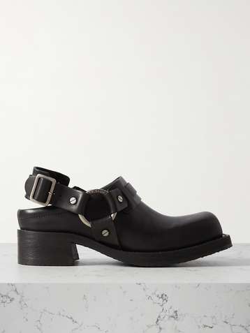 Acne Studios レザー ミュール チャンキーヒール ブラック 36
