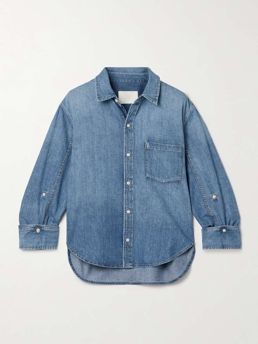 Citizens of Humanity Kayla Shrunken Cotton-chambray Shirt