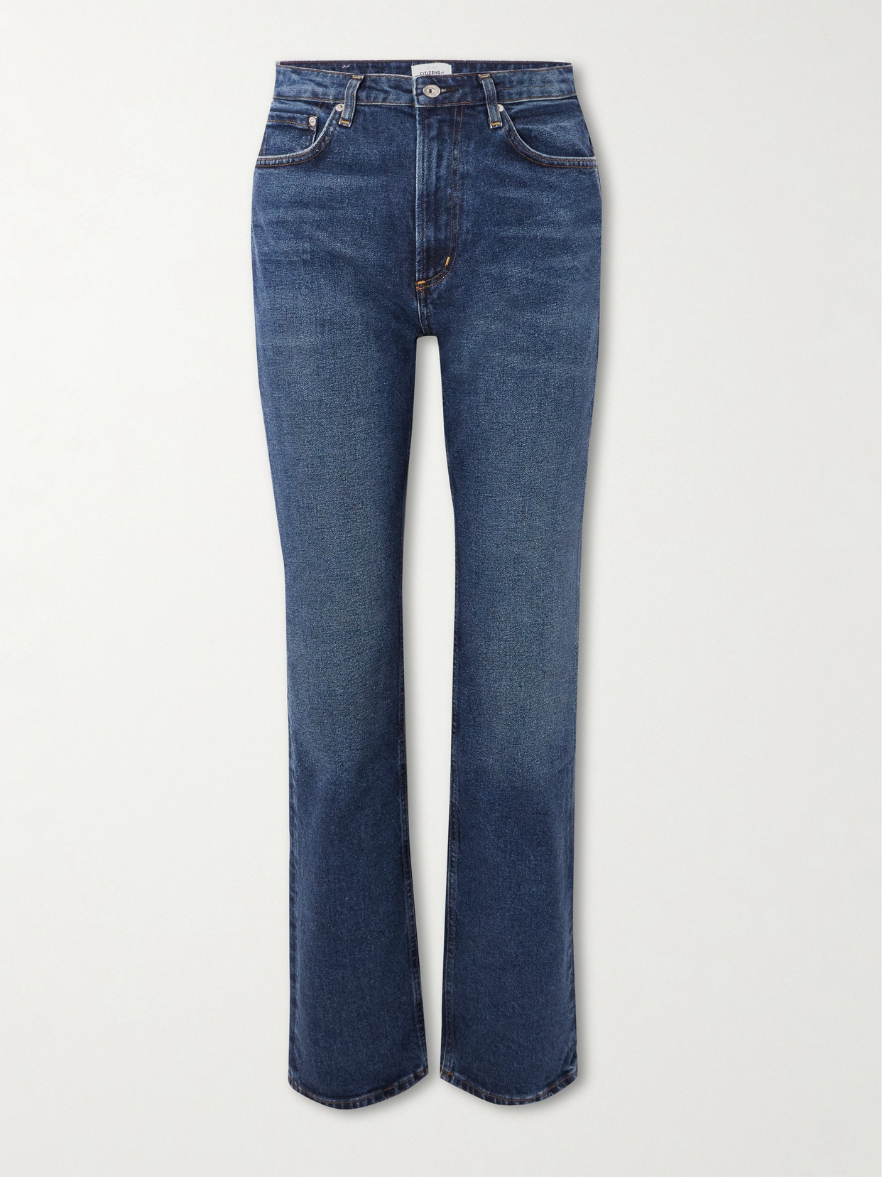 Shop Citizens Of Humanity Zurie High-rise Straight-leg Jeans In Blue