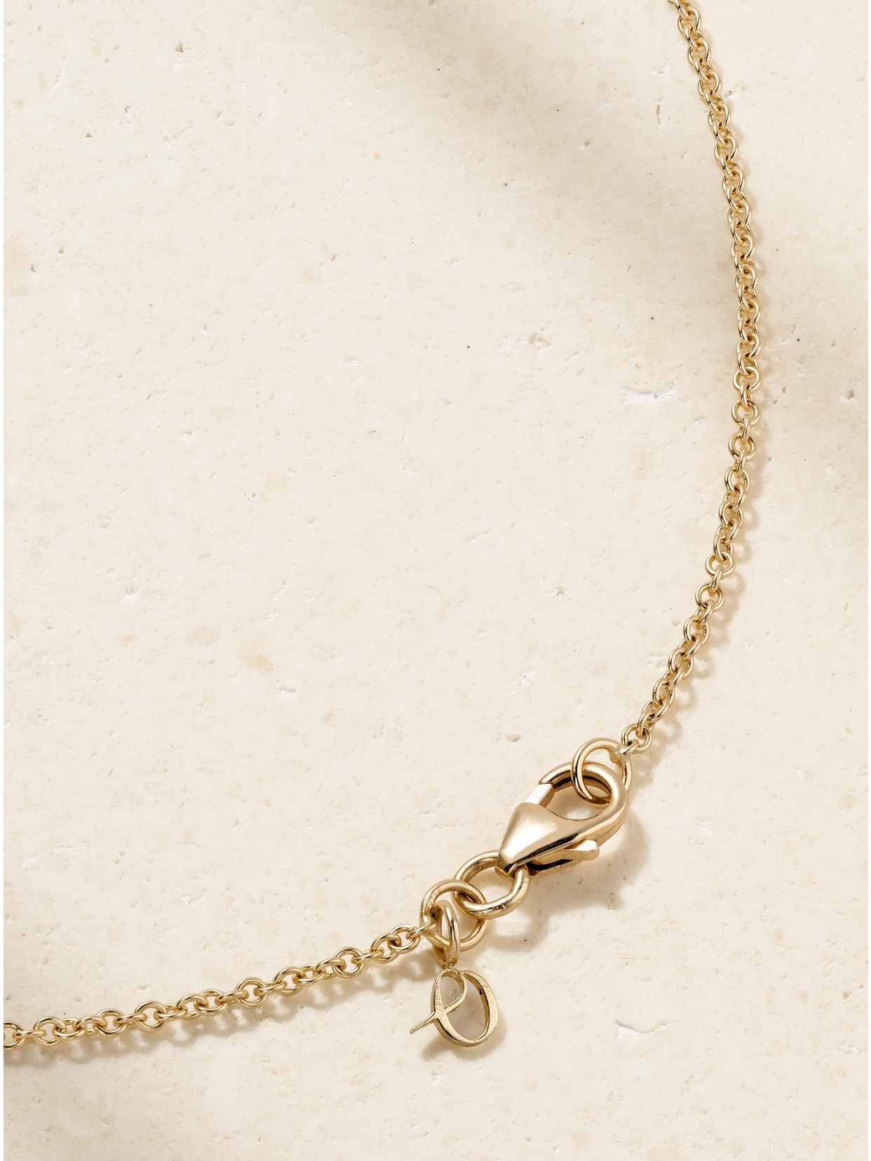 Octavia Elizabeth Nesting Gem Cross Small 18-karat Recycled Gold Diamond Necklace In Gold