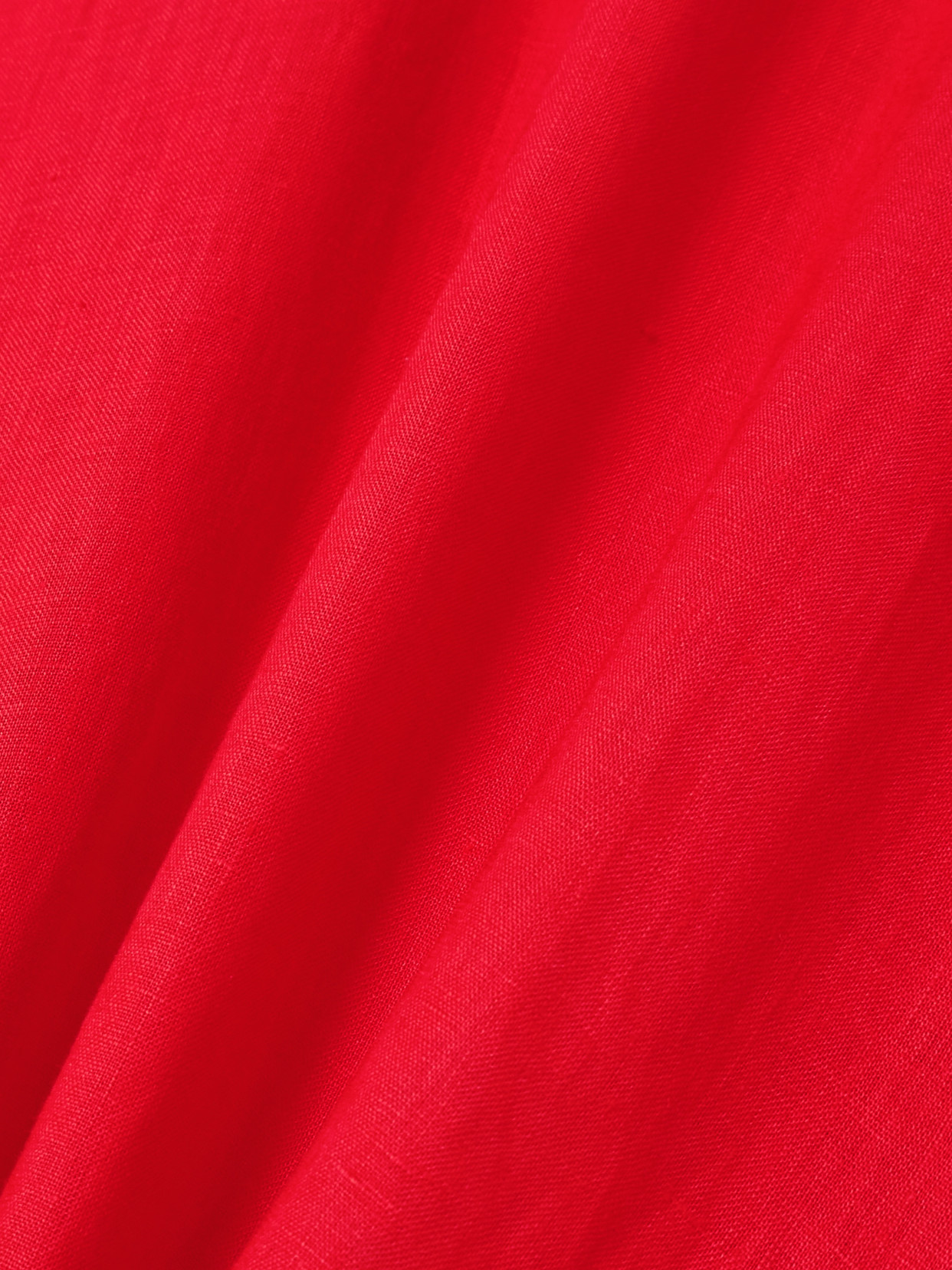 Bernadette Fran Open-back Linen Maxi Dress In Red