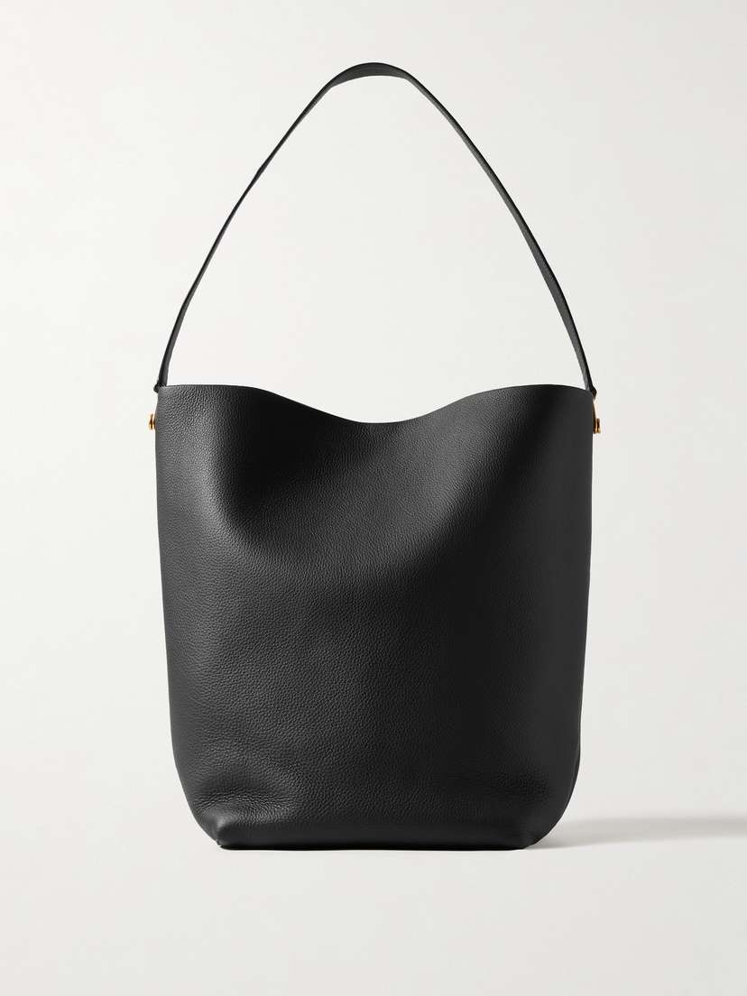 The Row Hook Large Textured-leather Tote