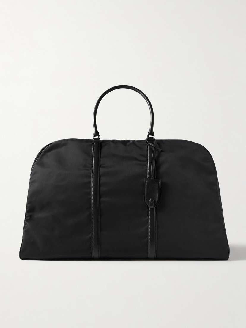 The Row Myles Leather-trimmed Shell Tote