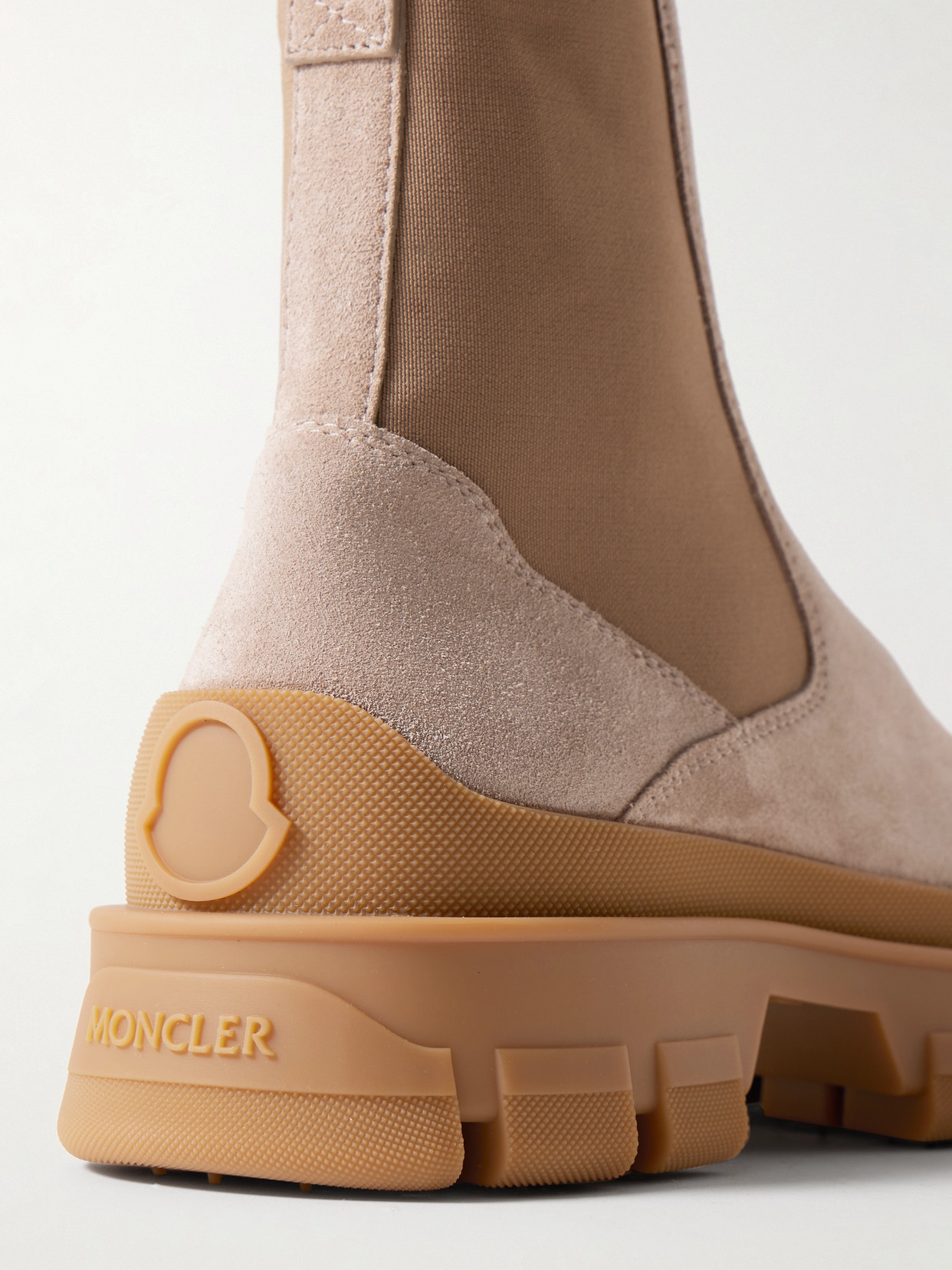 MONCLER HEVEA SUEDE CHELSEA BOOTS
