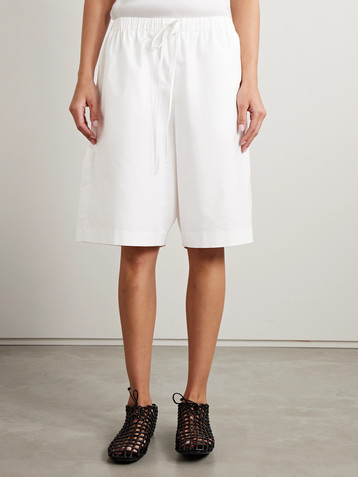 The Row Stanton cotton-poplin shorts
