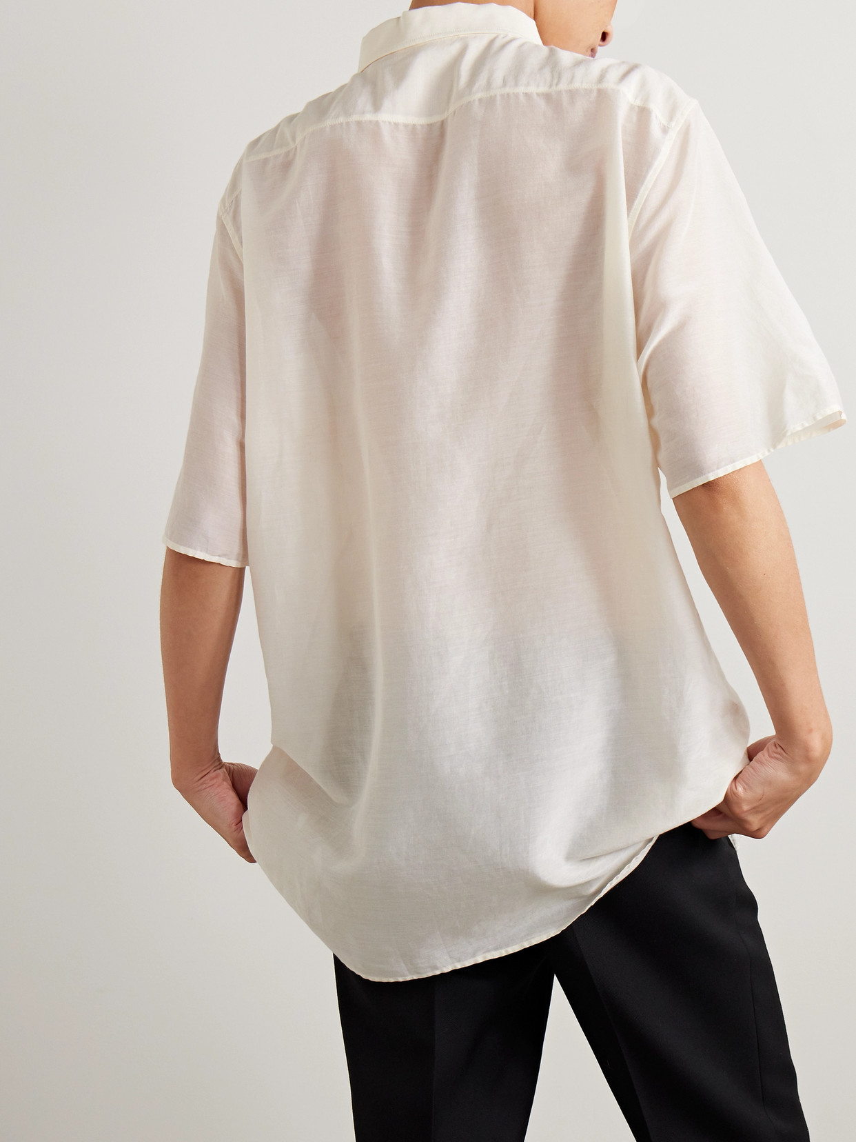 Vale Oversized Cotton-Voile Shirt