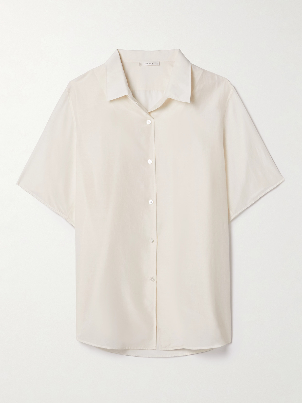 The Row Vale Oversized Cotton-voile Shirt In White