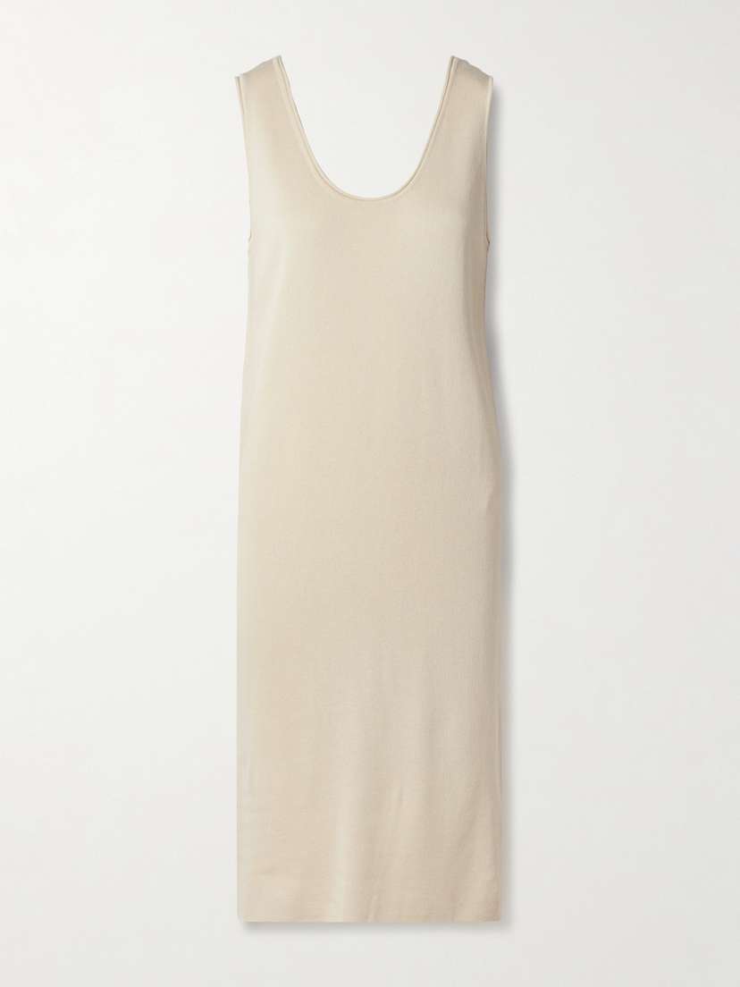 The Row Garfield Silk Midi Dress