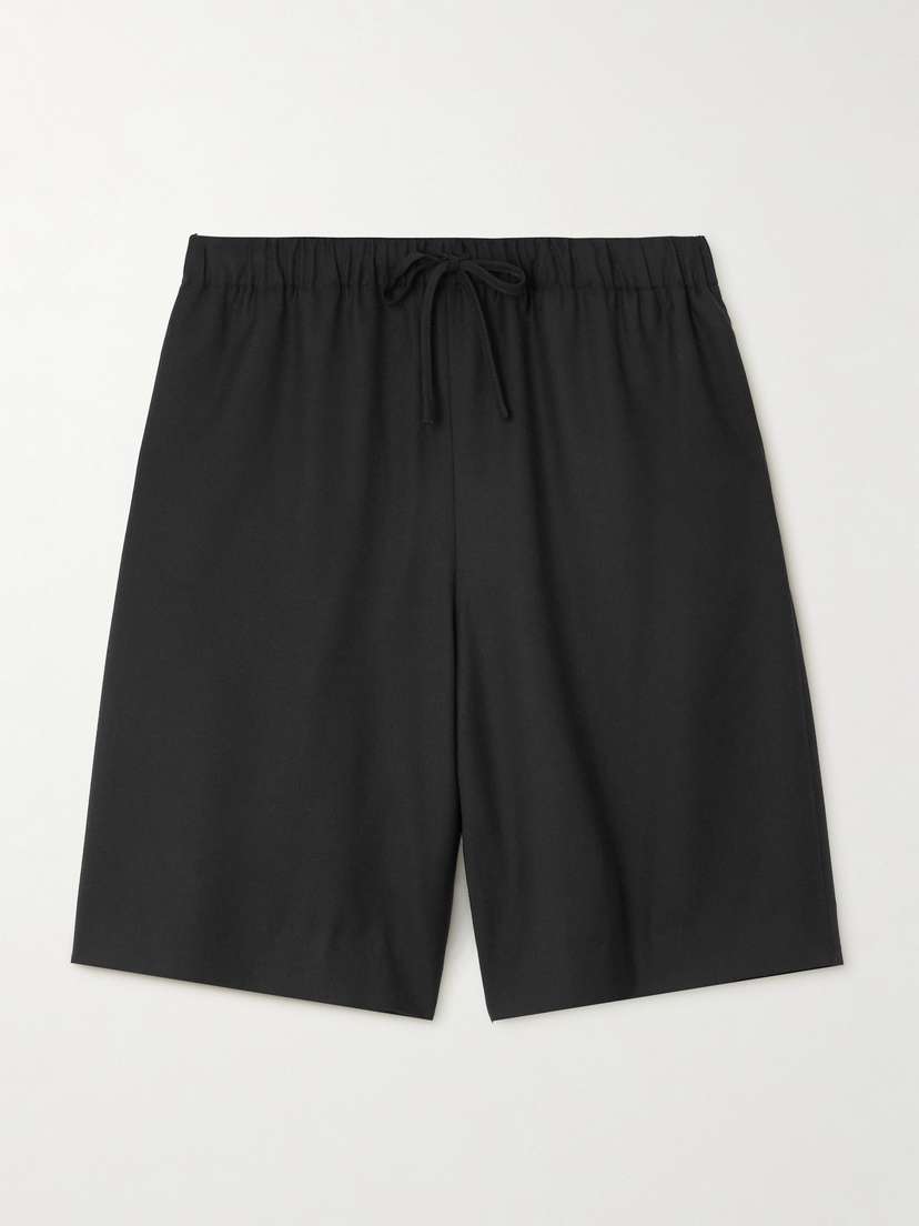 The Row Stanton Wool-twill Wide-leg Shorts