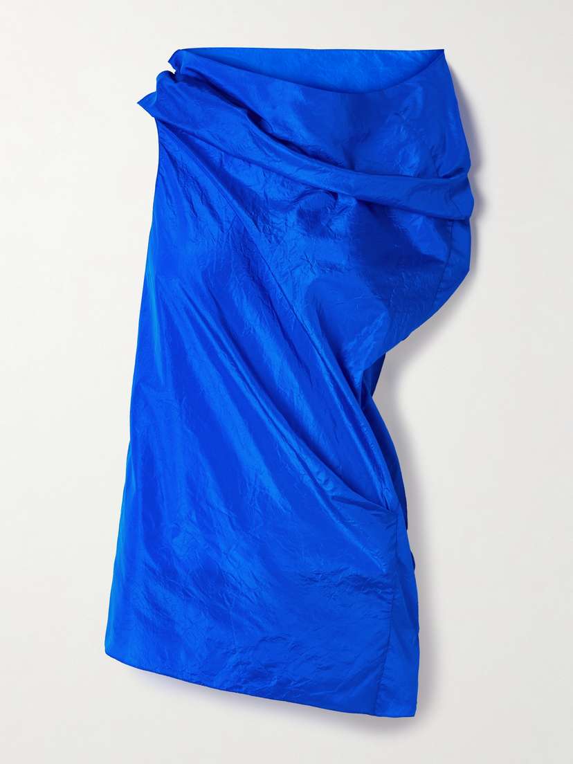 The Row Aria Asymmetric Silk-gauze Top