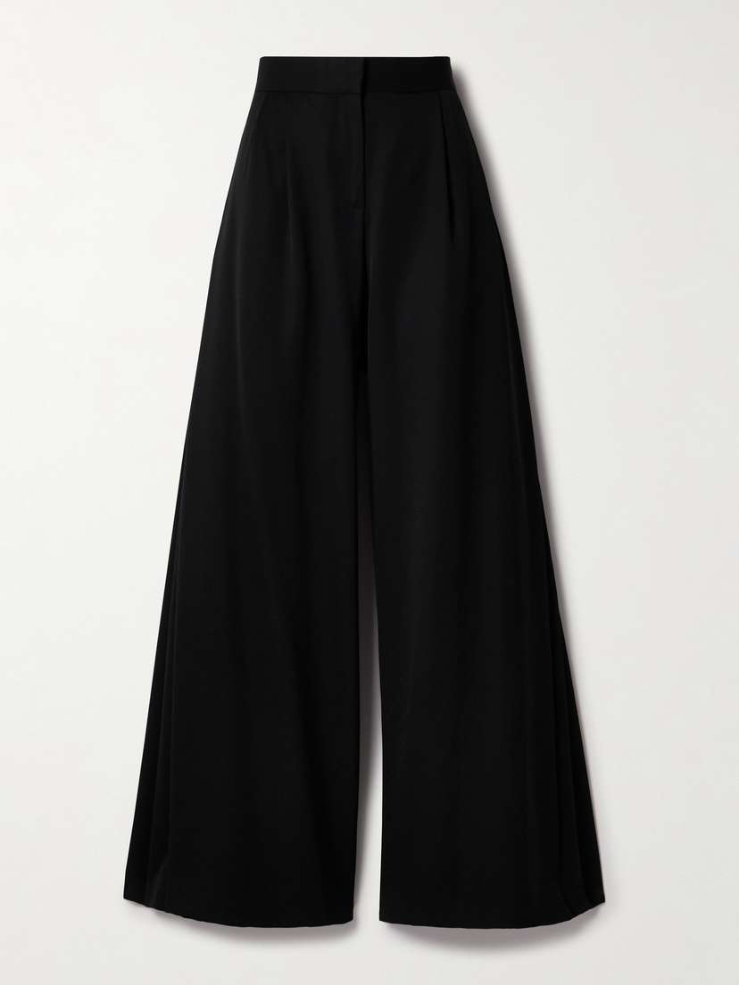 The Row Paras Pleated Wool-twill Wide-leg Pants