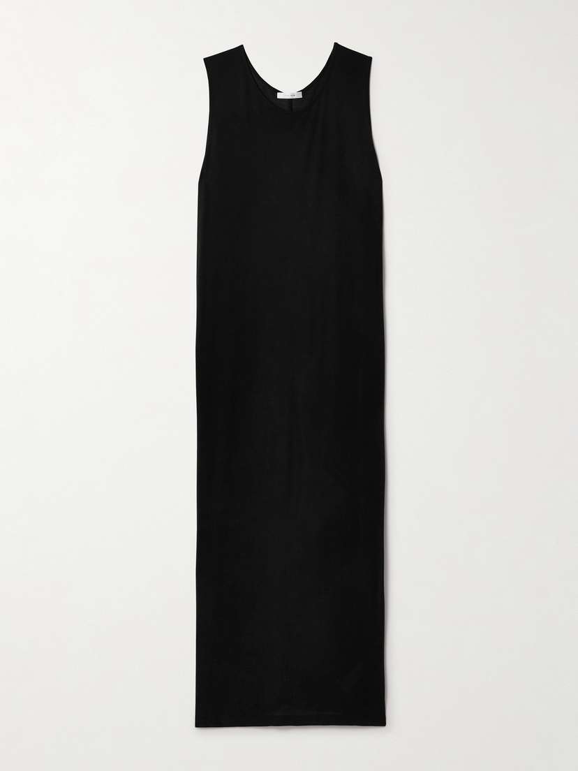 The Row Lidia Silk Midi Dress