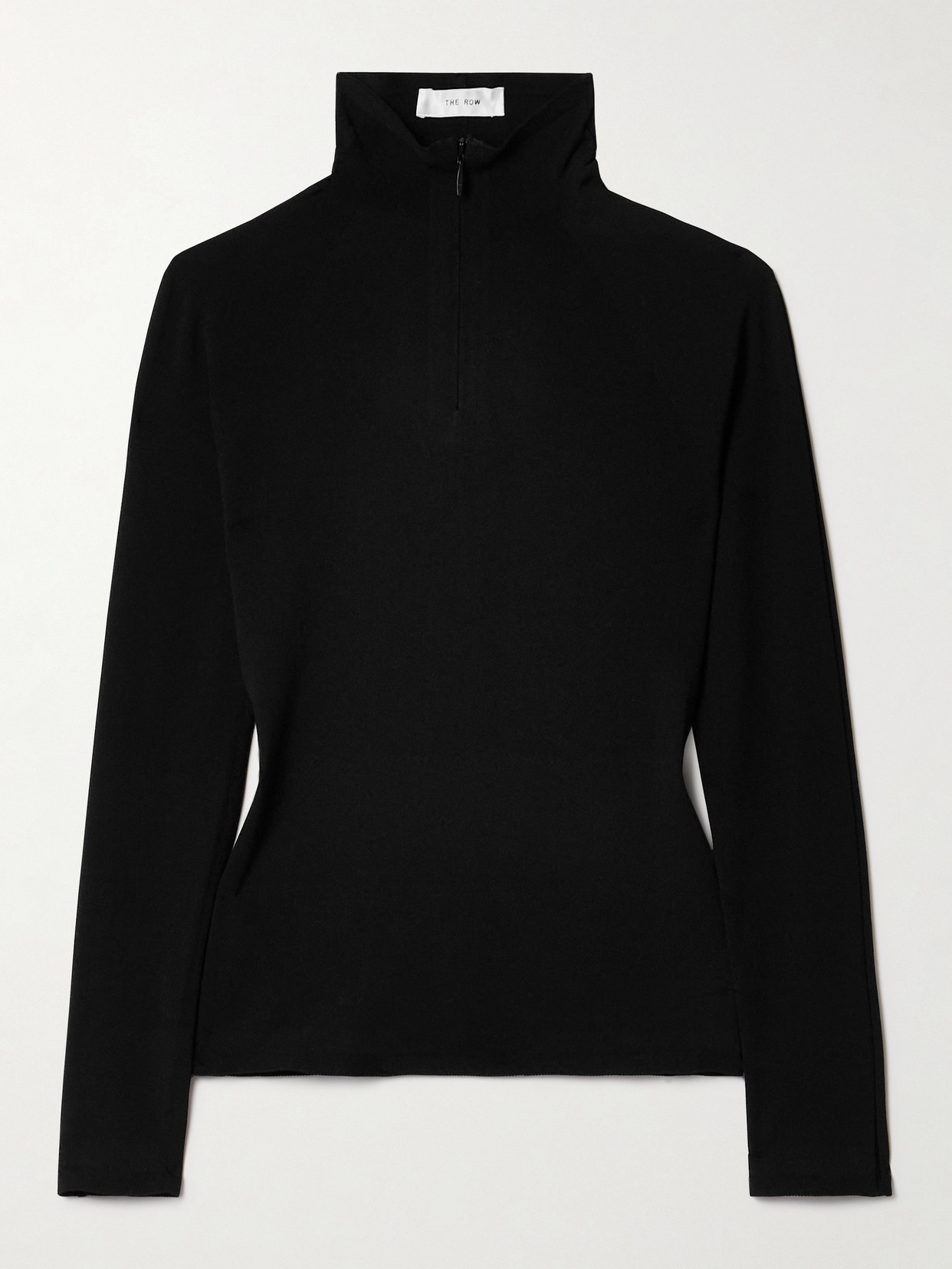 The Row - Patti Stretch-jersey Turtleneck Top - Black