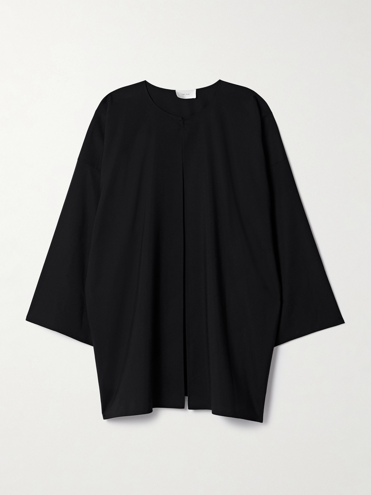 The Row Raj Wool-crepe Jacket In Black