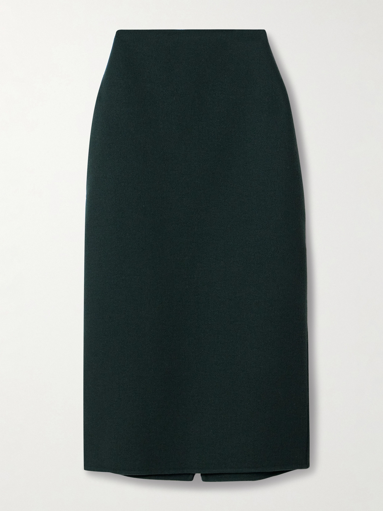 The Row - Bartellette Cashmere-felt Midi Skirt - Green