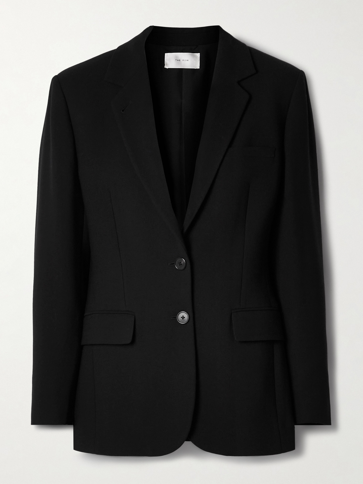 The Row - Linda Wool-twill Blazer - Black