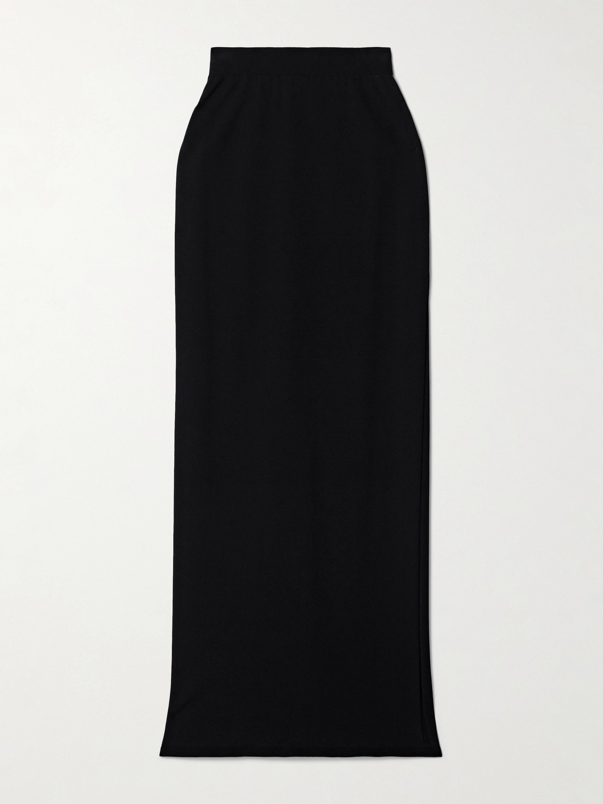 The Row Gabbo Stretch-jersey Maxi Skirt In Black