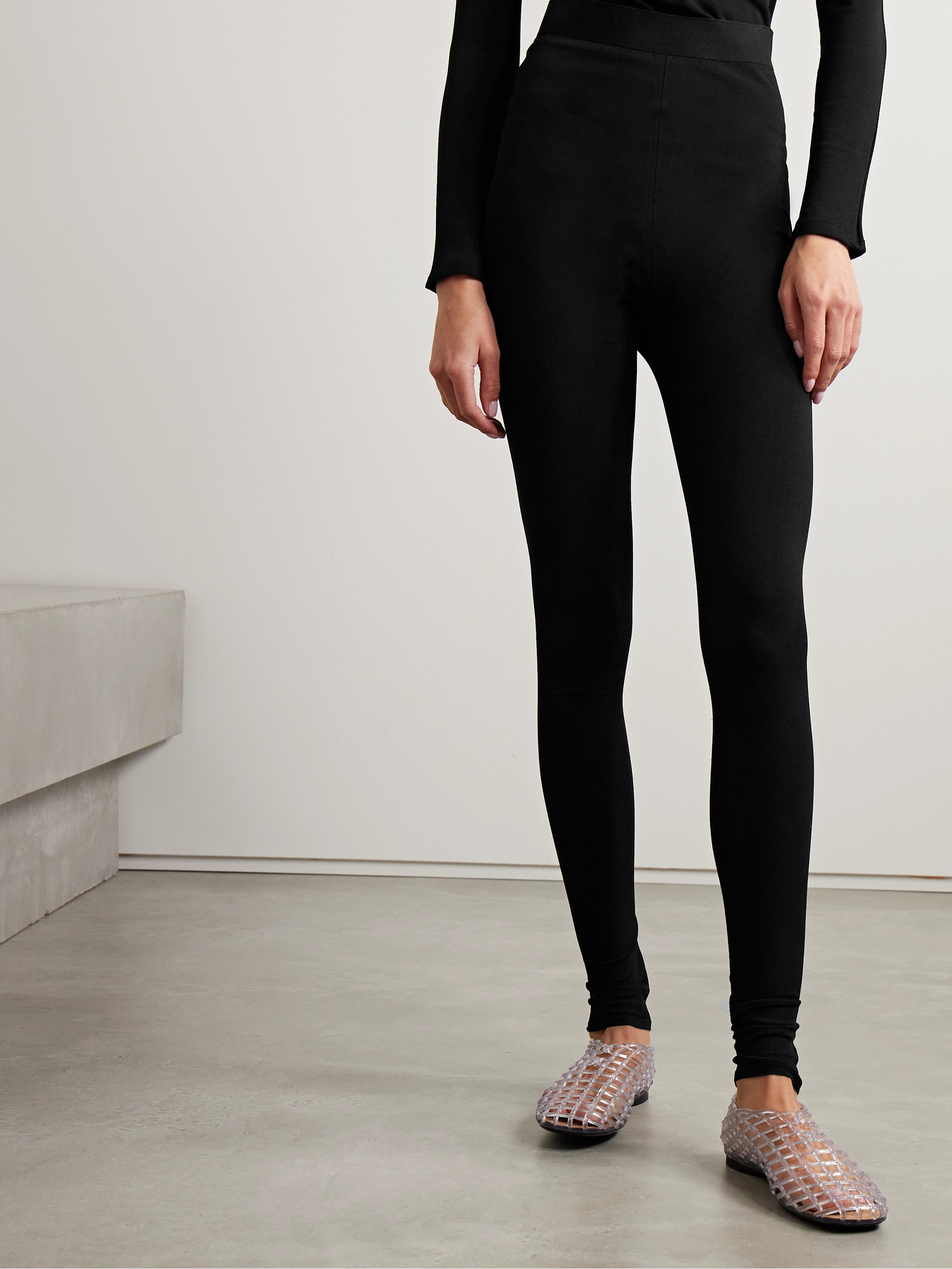 The Row Clizia stretch-jersey leggings