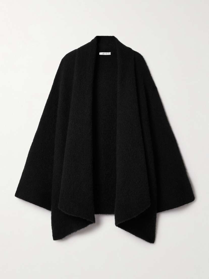 The Row Gilvia Oversized Brushed Cashmere And Silk-blend Cardigan