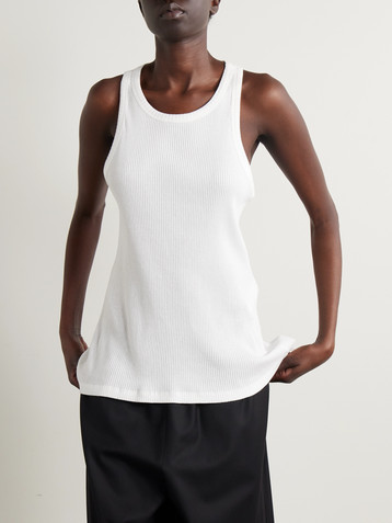 The Row Misty ribbed cotton-jersey tank