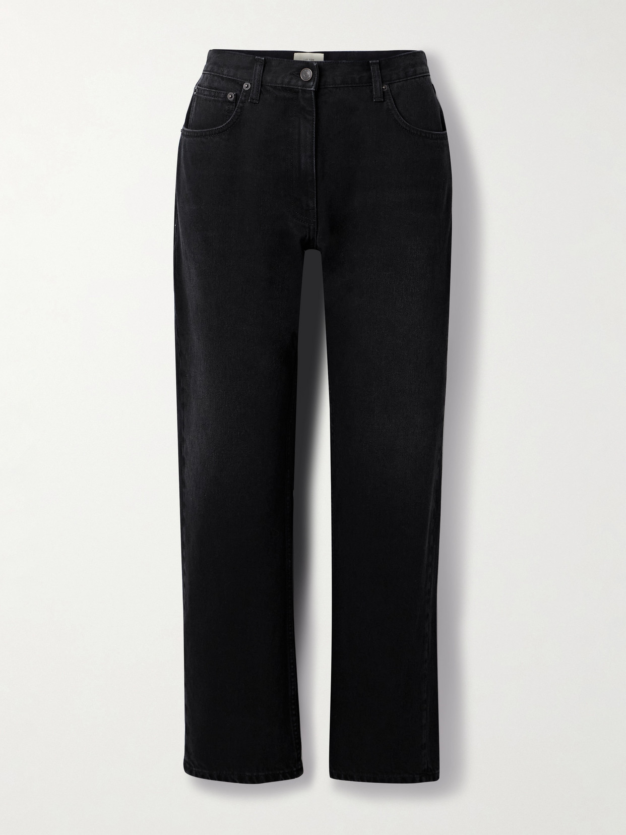 The Row Ryley High-rise Straight-leg Jeans In Black