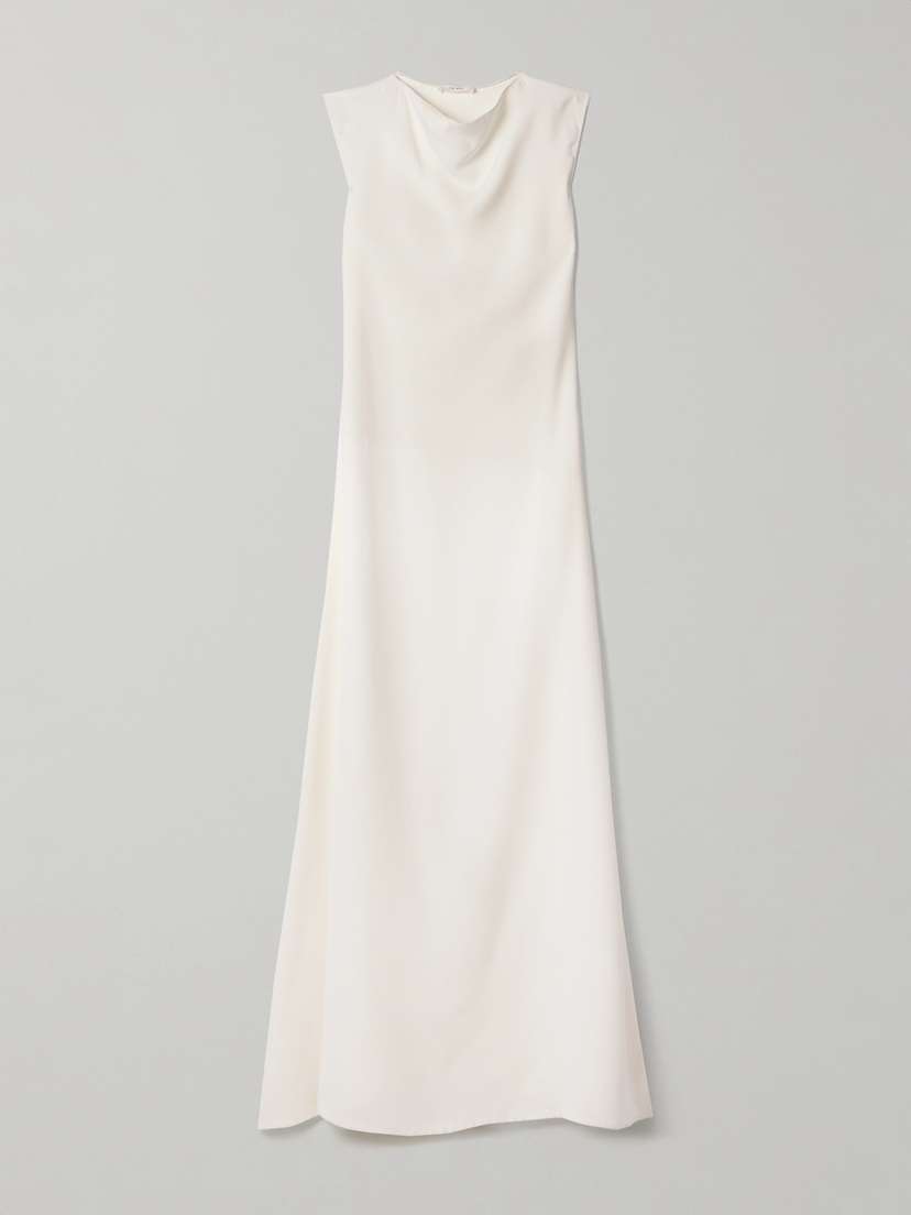The Row Loic Silk-crepe Maxi Dress