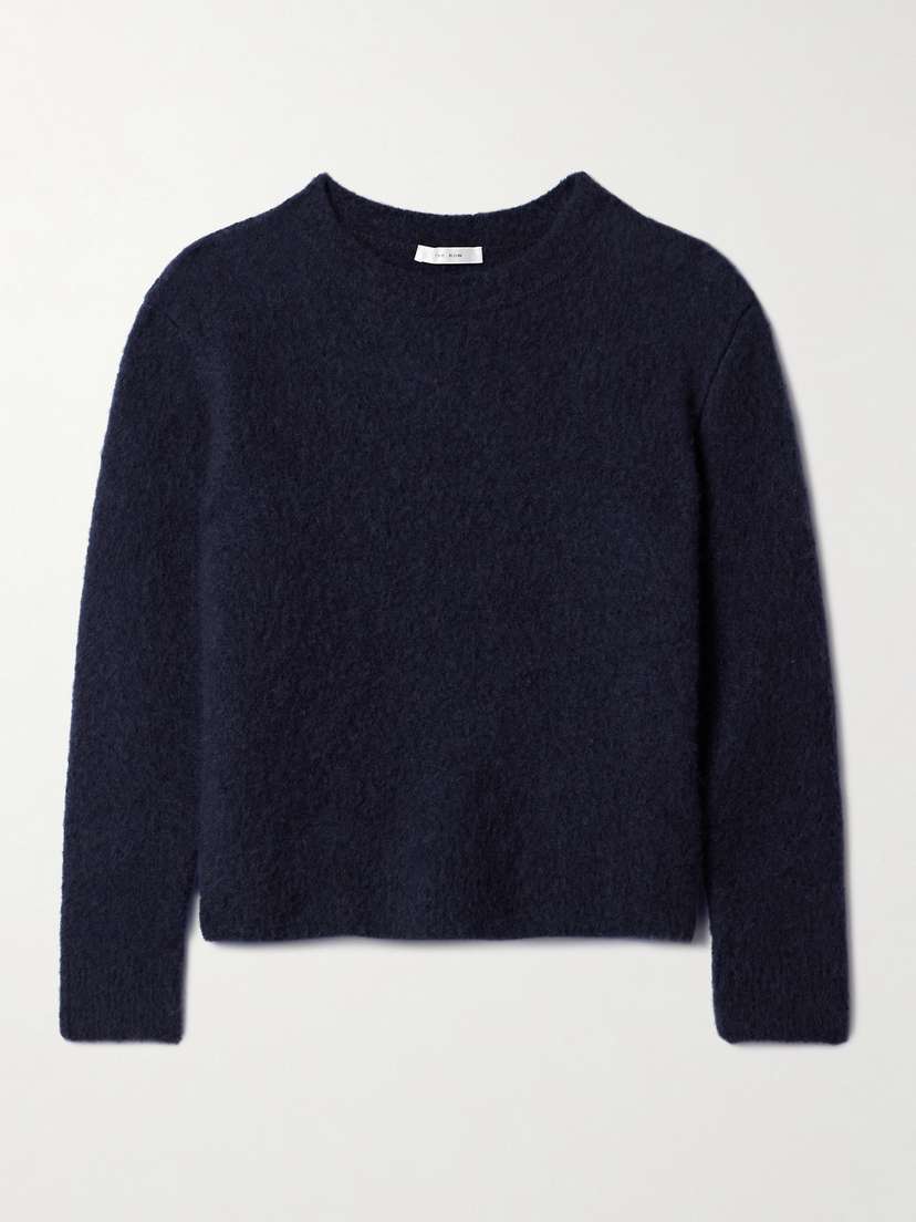 The Row Gouli Brushed Cashmere And Silk-blend Sweater - x large