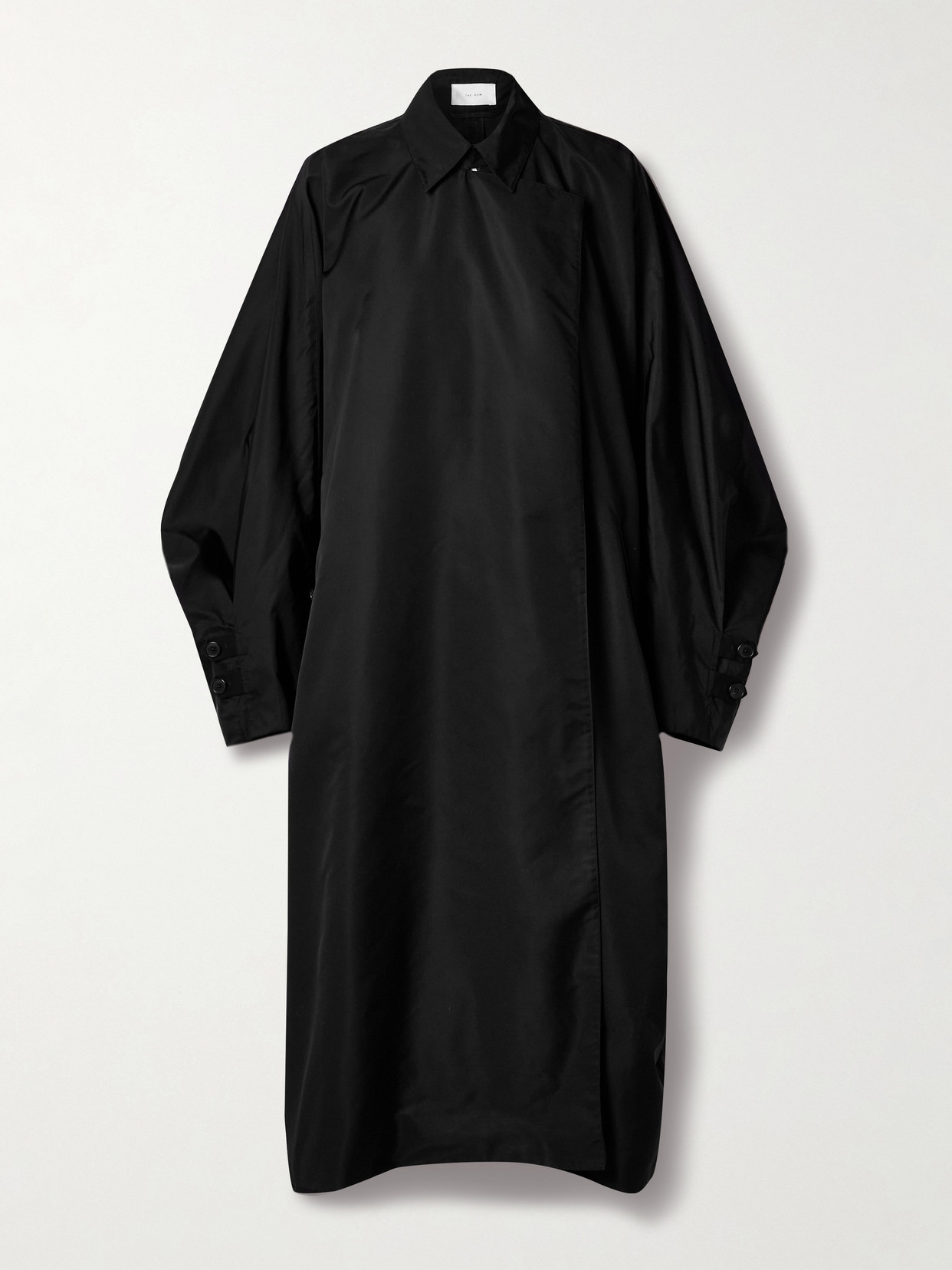 The Row - Clint Oversized Silk-shell Coat - Black
