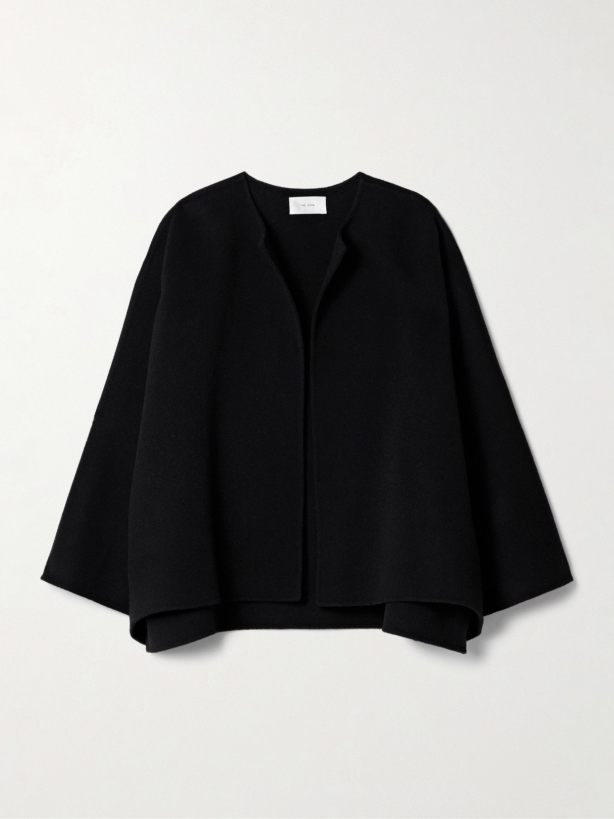 The Row Fidele Brushed-cashmere Jacket In Black