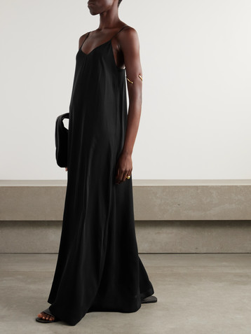 The Row Kole satin maxi dress