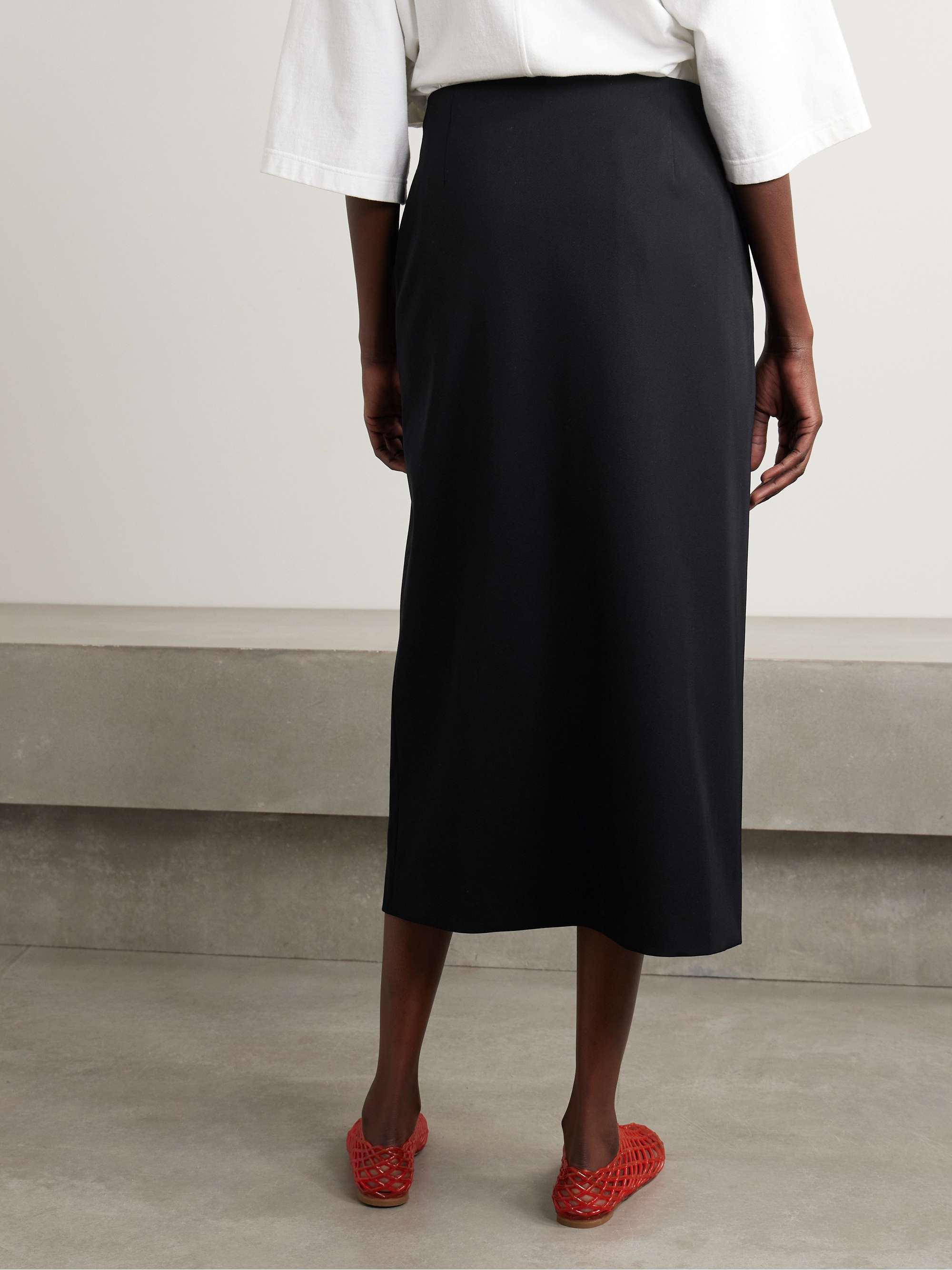 Jupe Longue En Laine THE ROW - Couleur Deux Tons, Style Enveloppant Cargo, Neuve Avec étiquettes